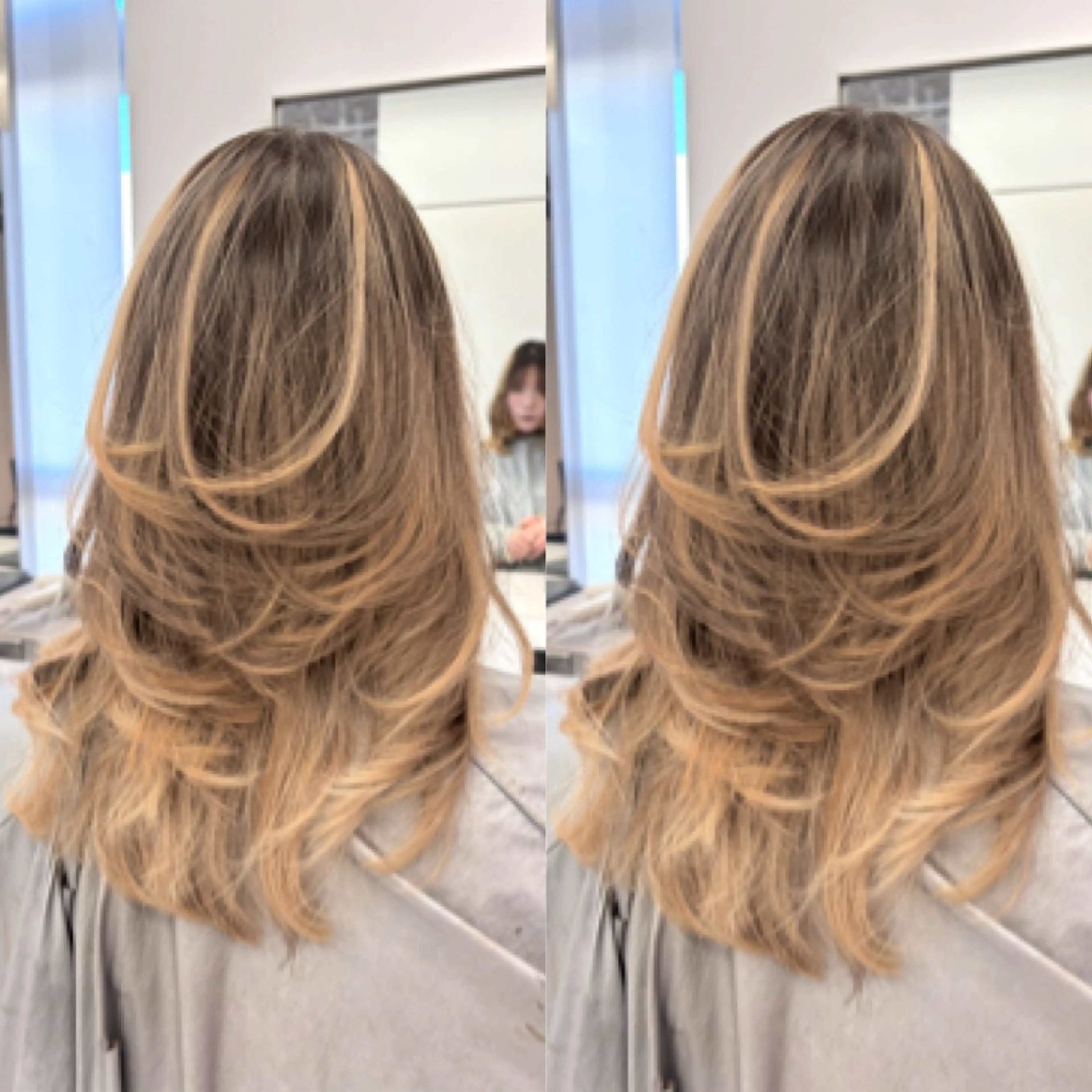 セミロング karin🪩海外風 バタフライカットのヘアスタイル