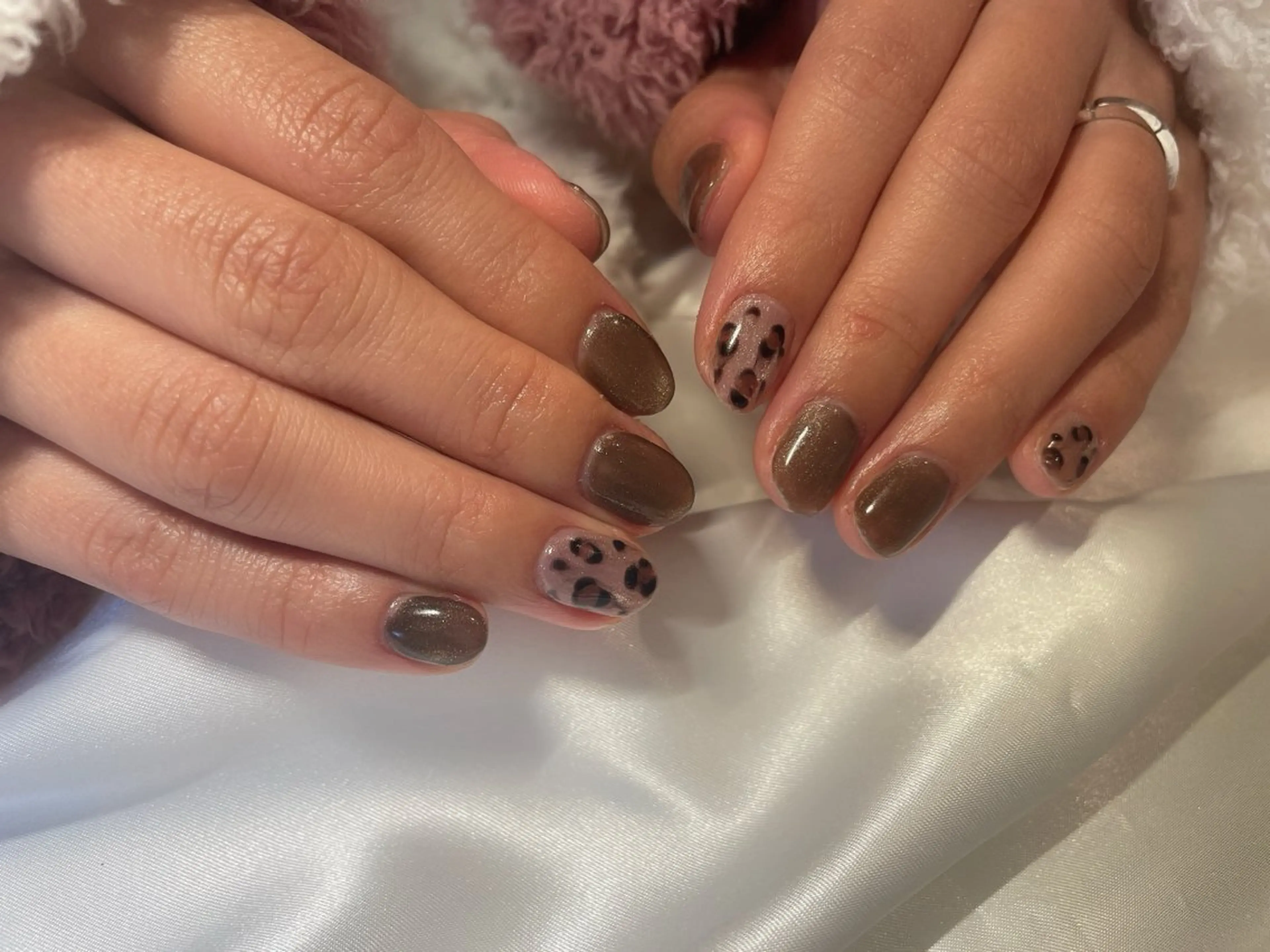 ネイル アニマル柄 ハンドネイル ROPE nail ロペネイルのネイルデザイン