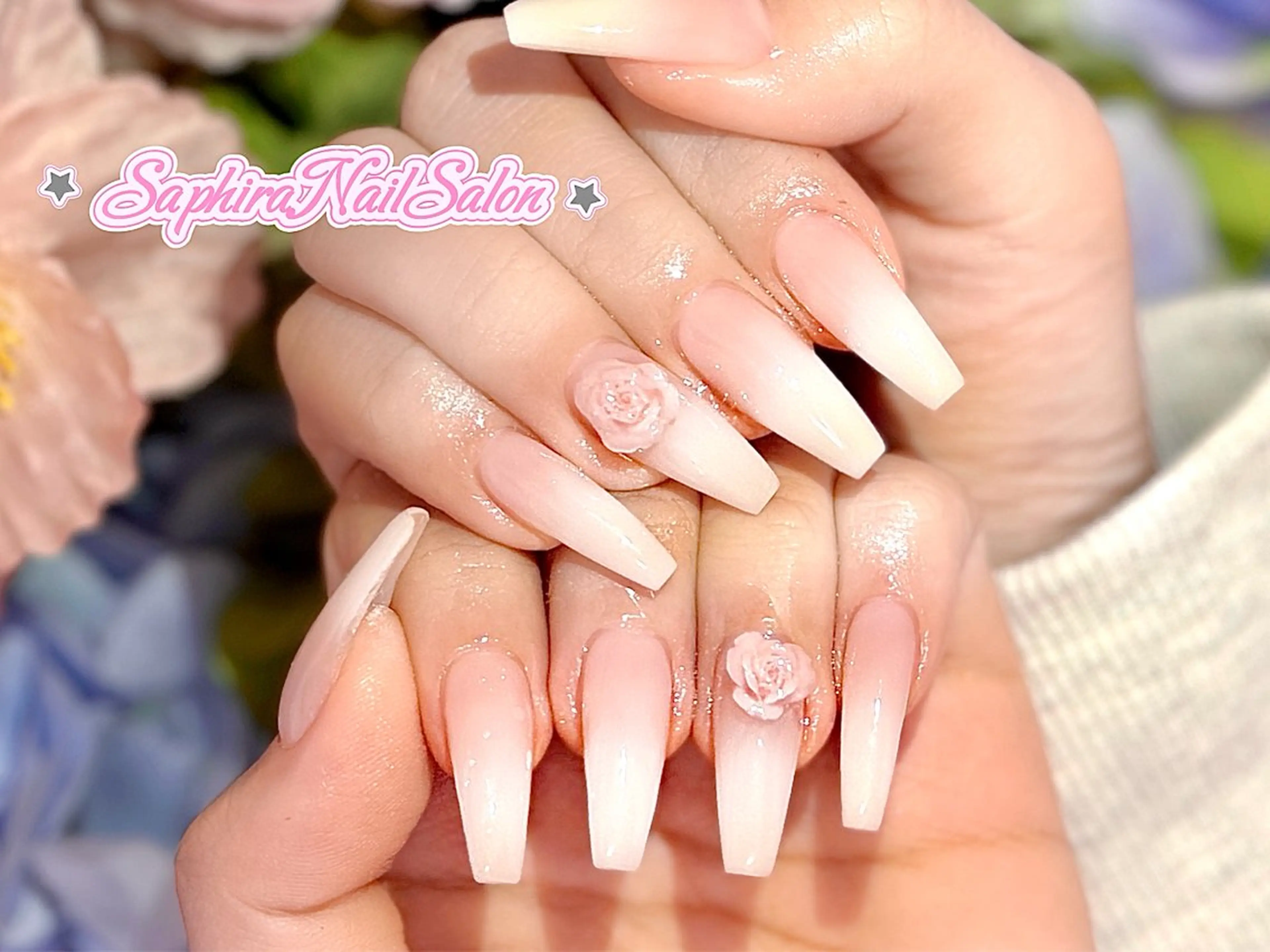 カラー ハンドネイル Saphiraネイル サロン錦糸町のネイルデザイン