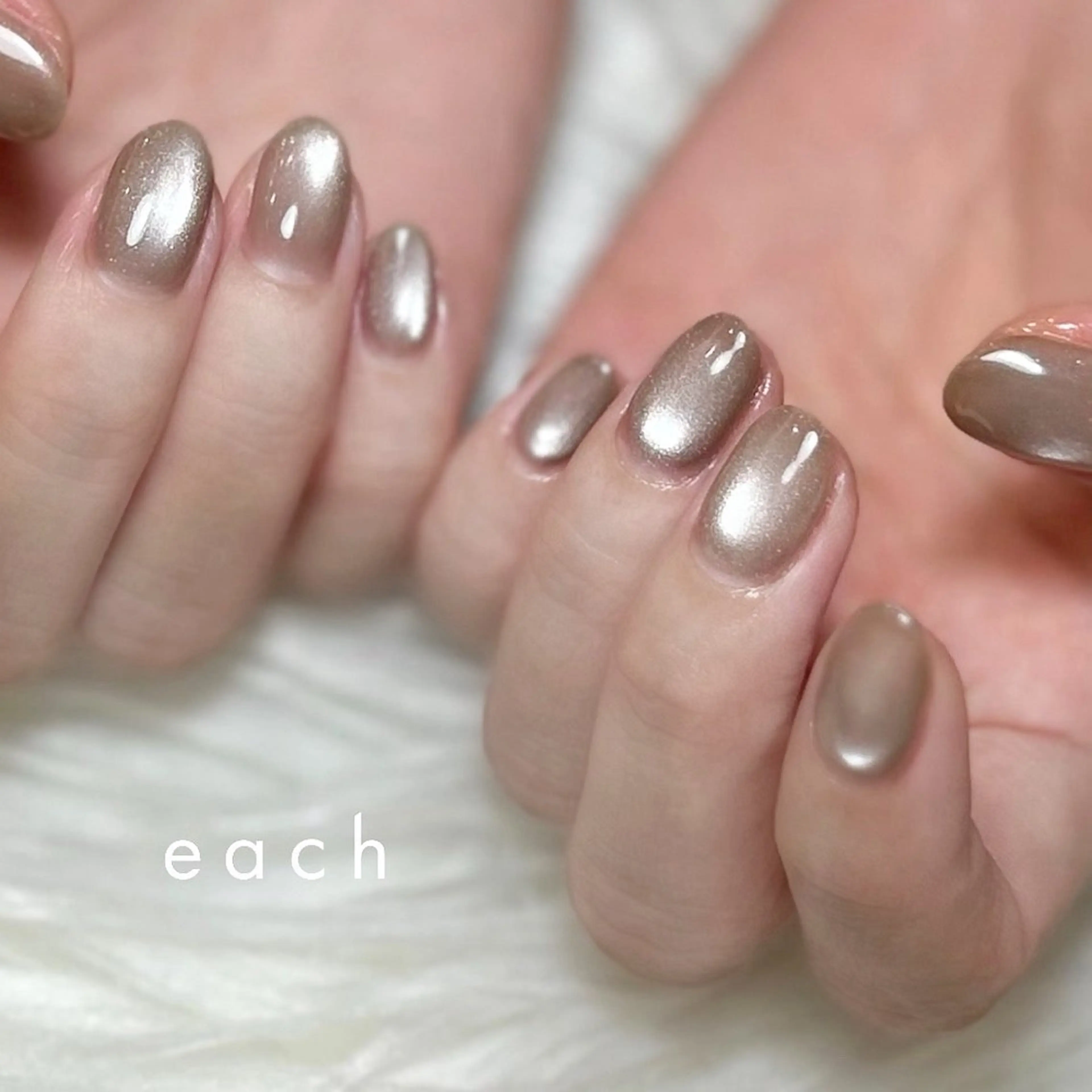 ネイル 氷ネイル・うるうるネイル マグネットネイル filon nail kanako🕊のネイルデザイン