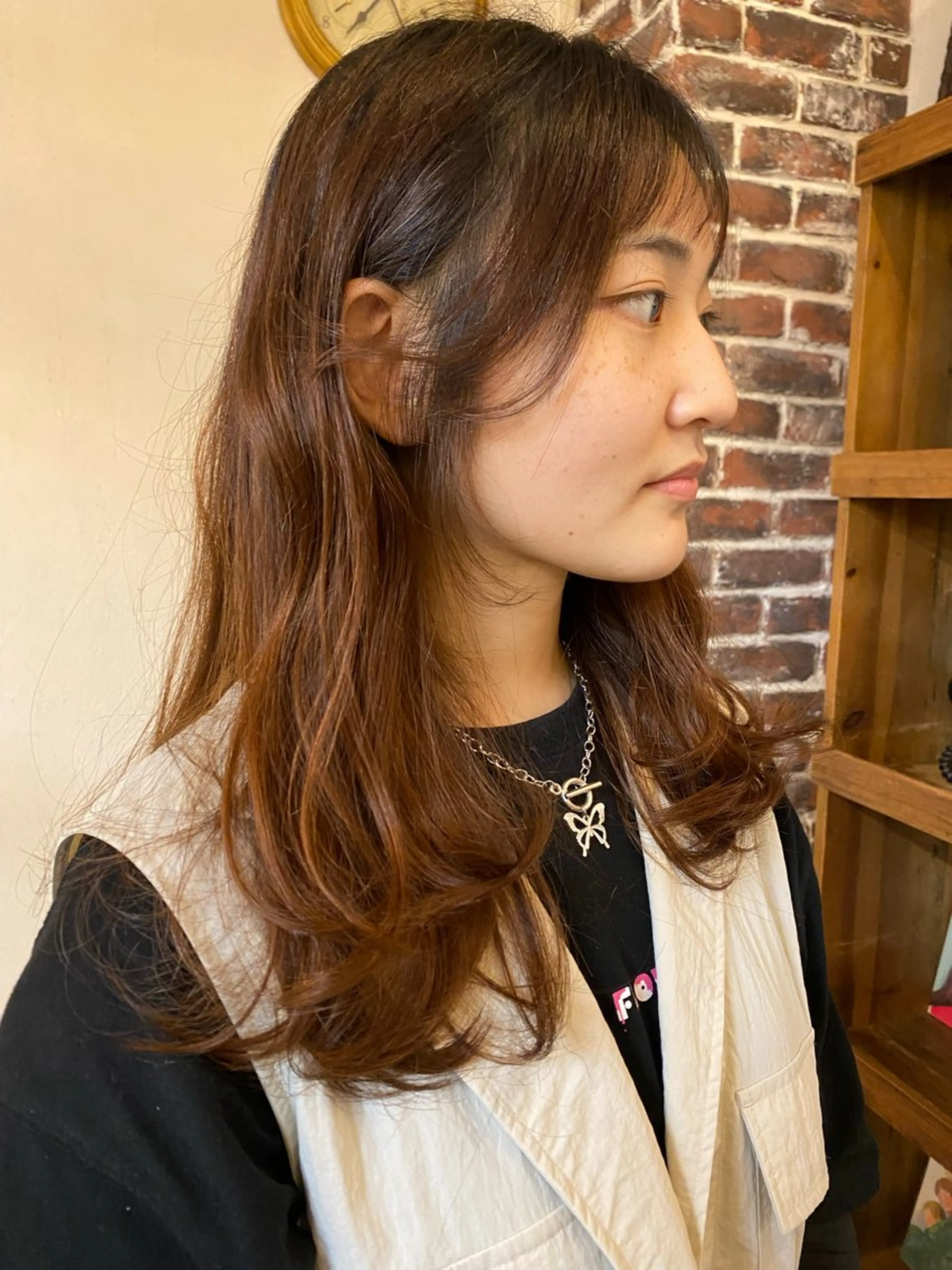 ロング ヒラカホ/ ブリーチ/似合わせのヘアスタイル