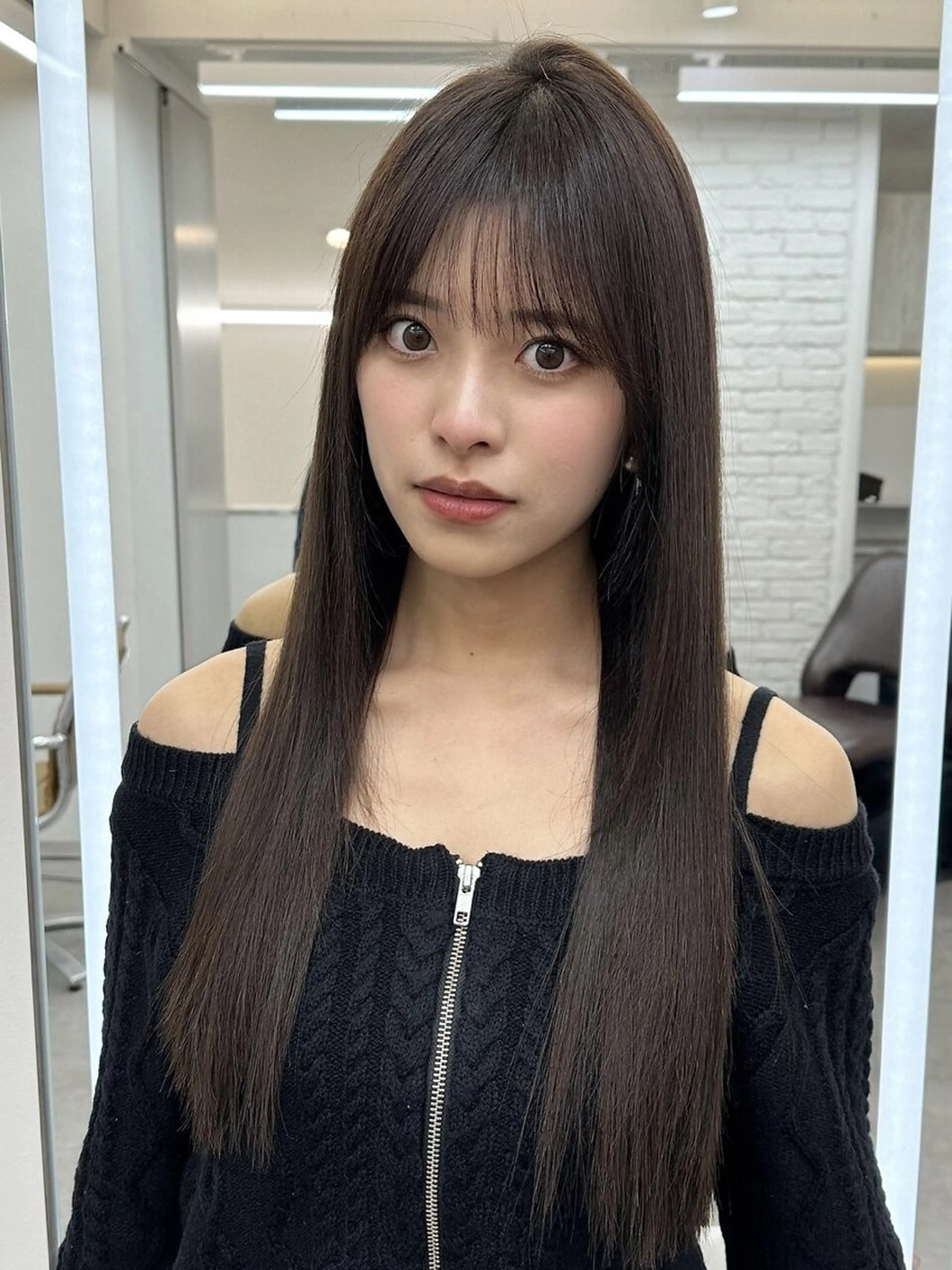 ロング シールエクステ ボブ エクステ ロング 吉村 憂々のヘアスタイル