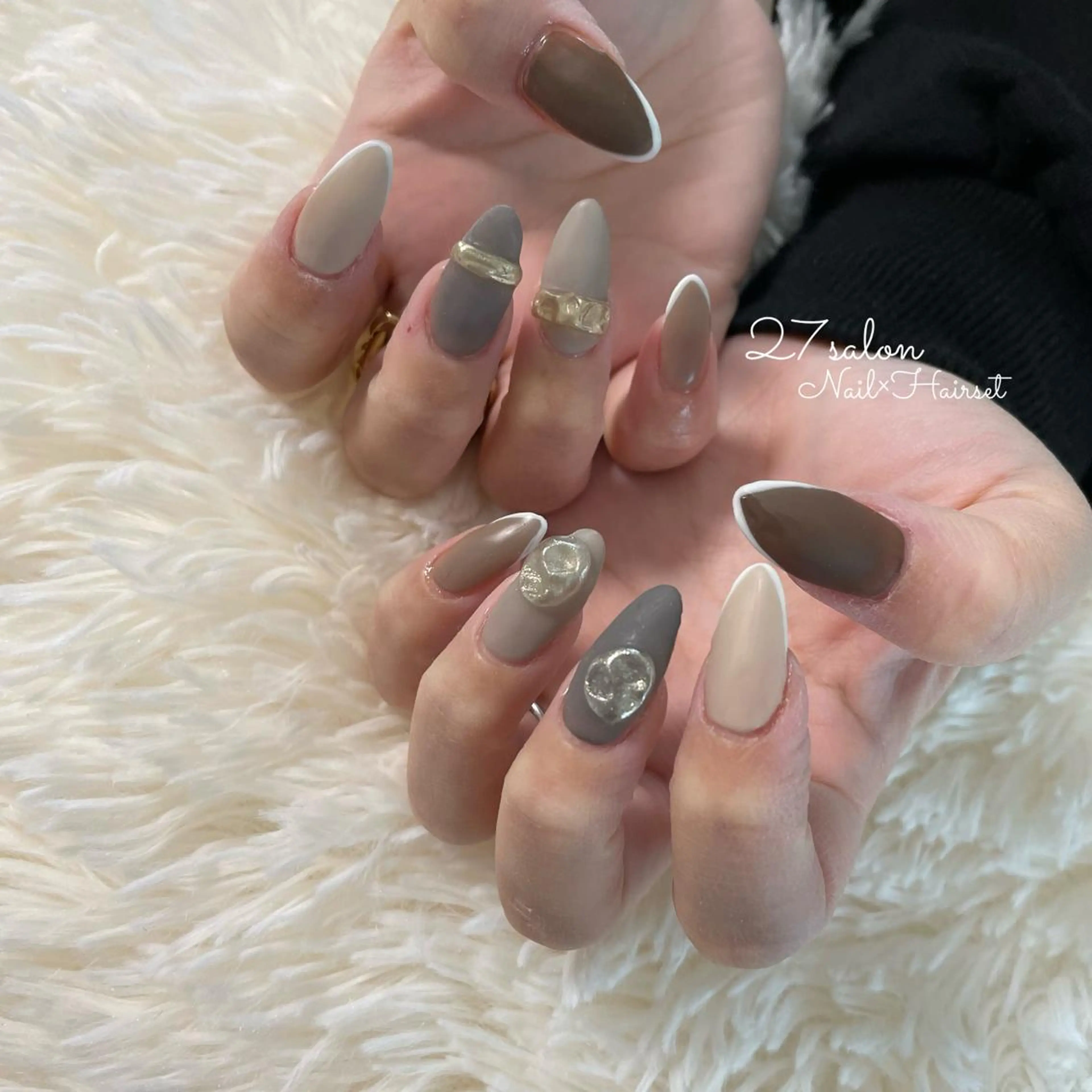 ネイル マットネイル 27salon yuinaのネイルデザイン