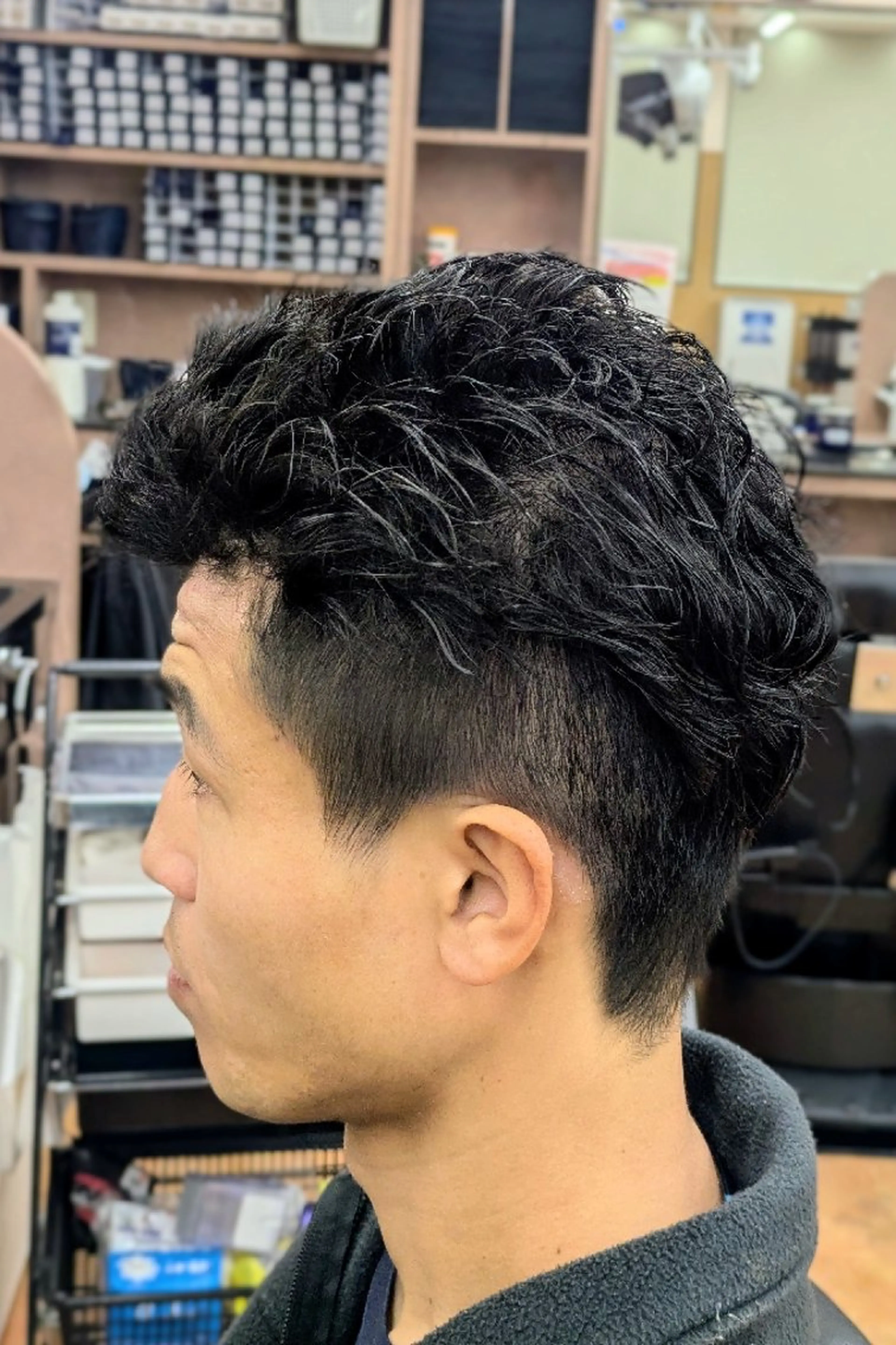 ショート パーマ 理容プラージュ燕三条 福井のヘアスタイル