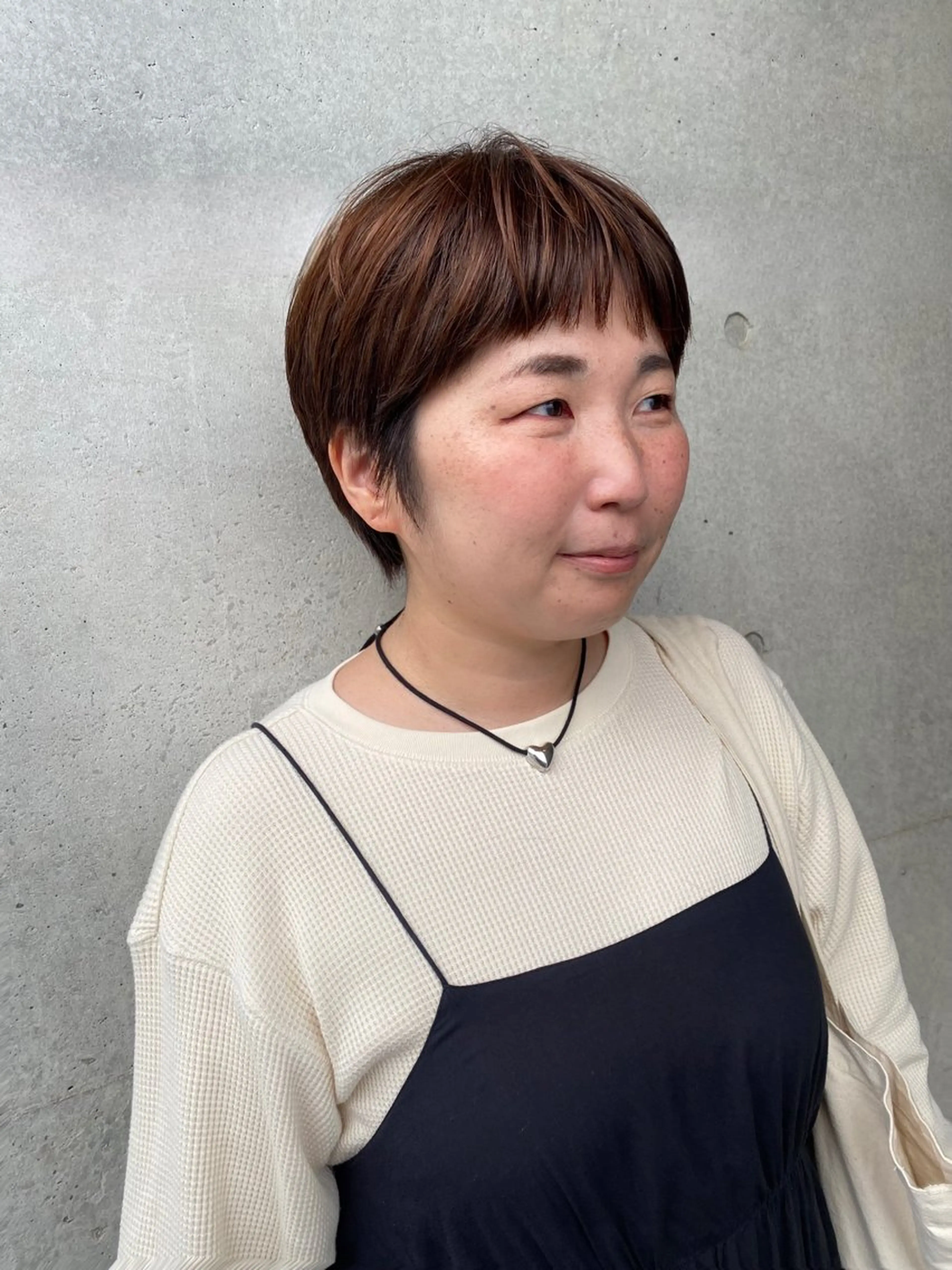 ショート カラー ショートヘア 大石 沙季のヘアスタイル