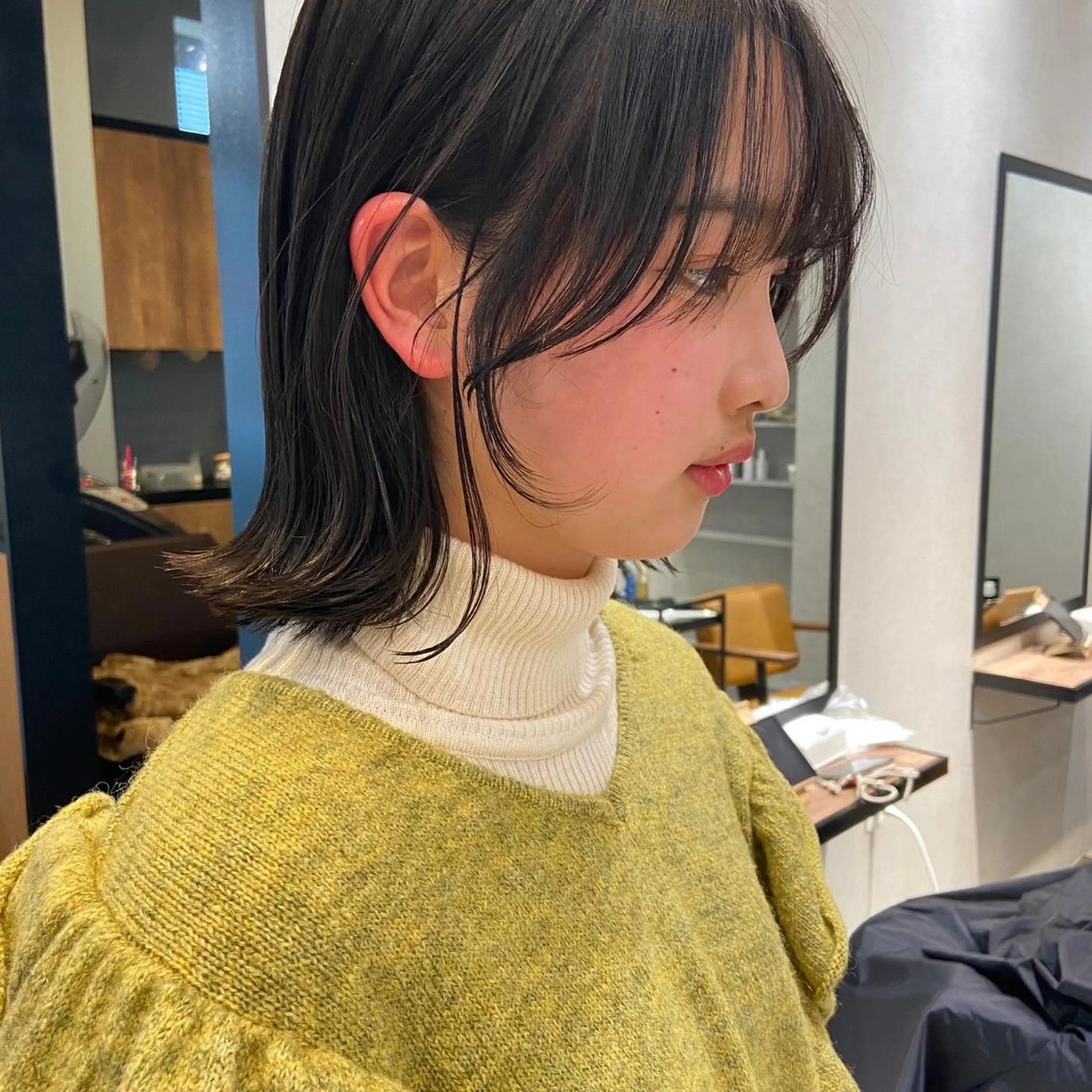 ショート 切りっぱなしボブ ボブ レイヤー縮毛矯正 ささきすずね💗のヘアスタイル