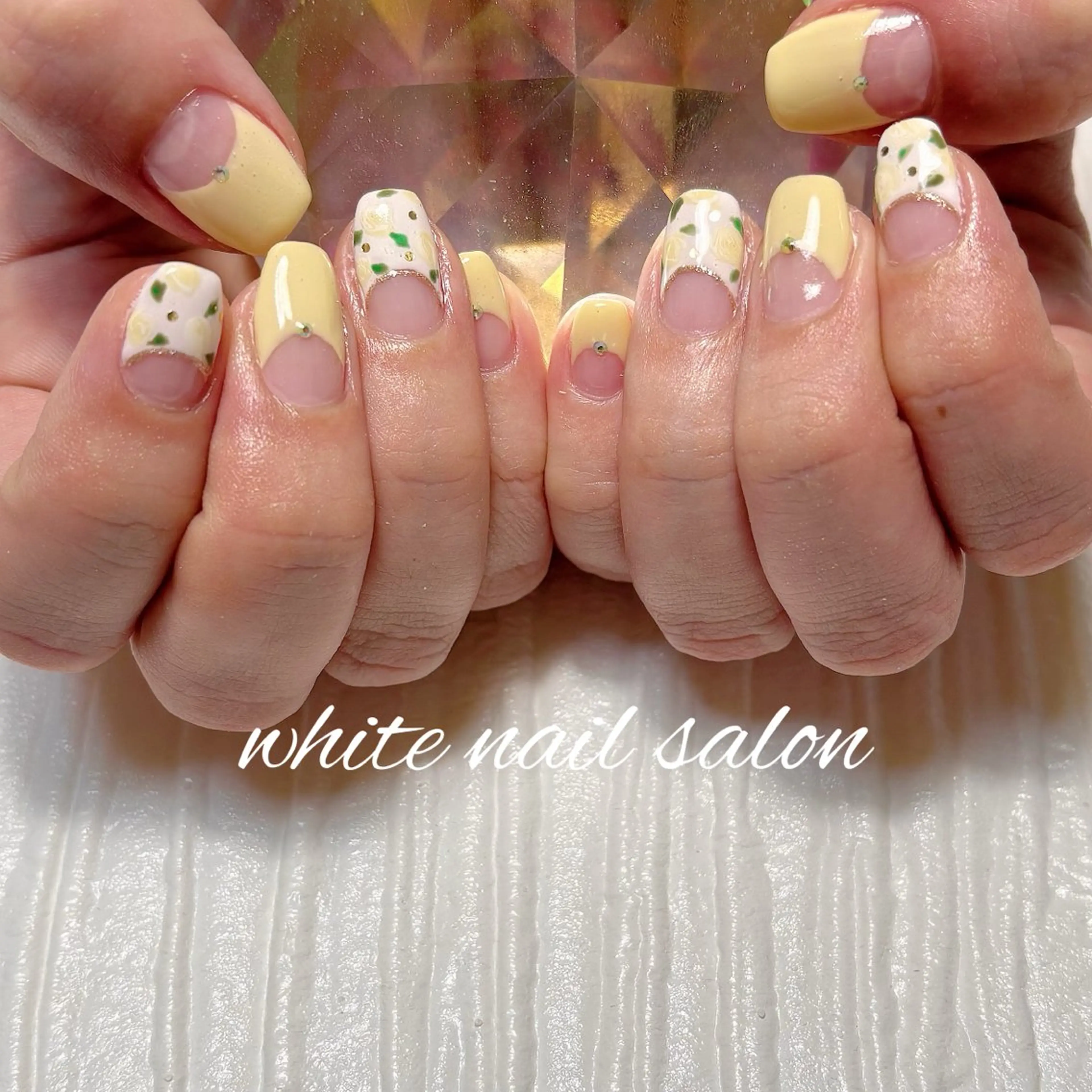 ネイル フットネイル ラメ(グリッター) ハンドネイル white nail salonのネイルデザイン