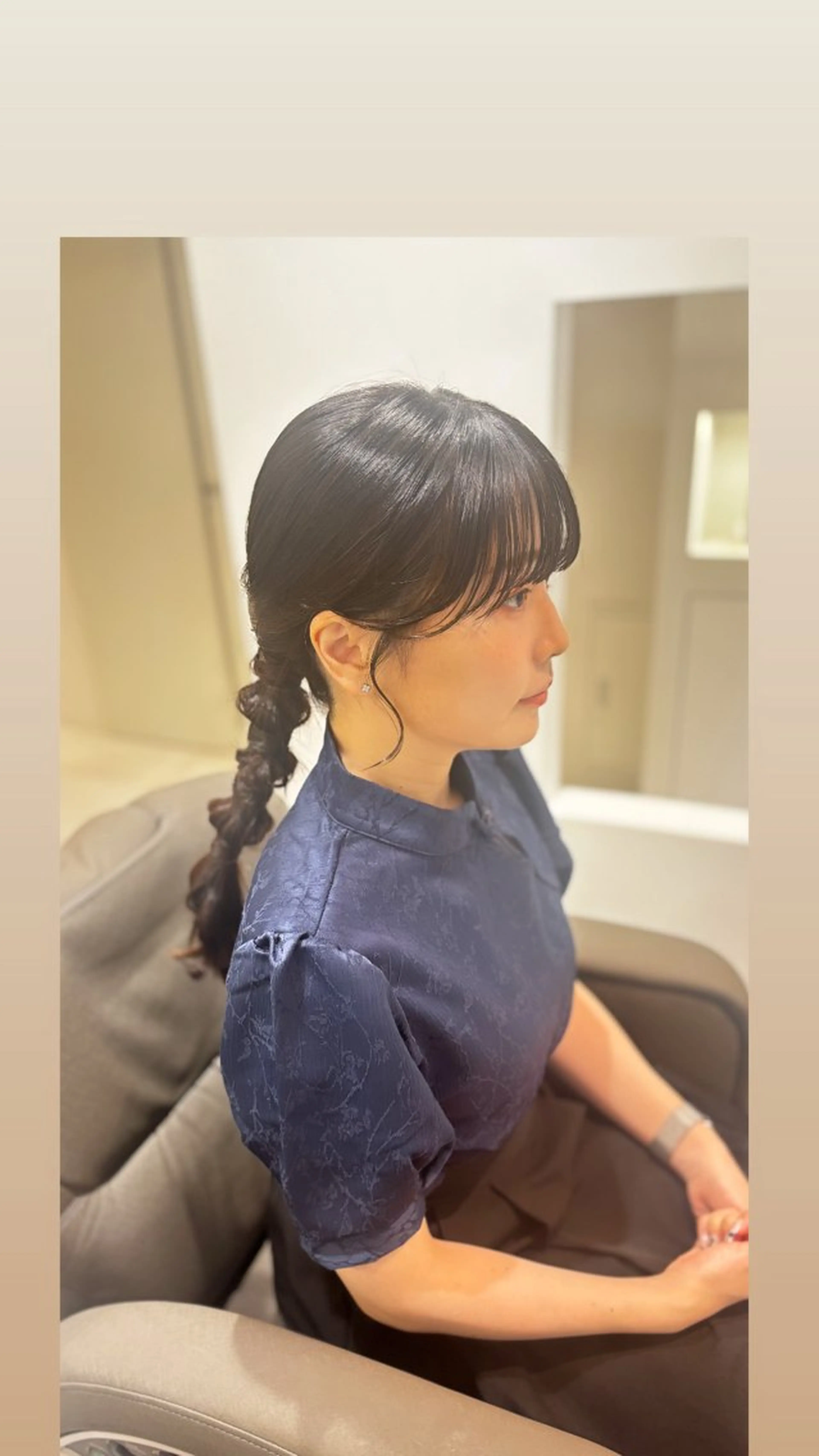 ロング ヘアセット 白土 さくらのヘアスタイル