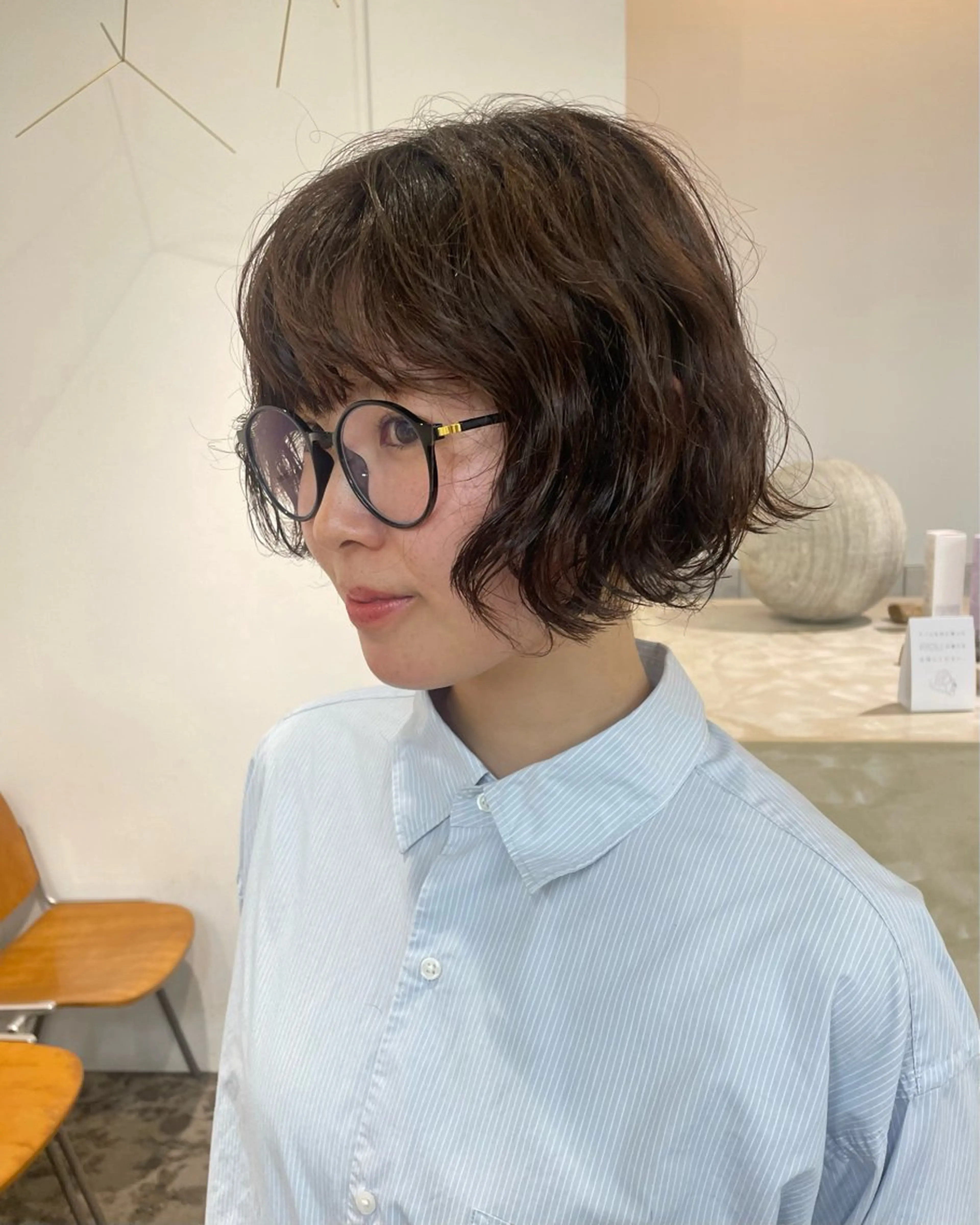 ショート パーマ パーマ Terve.竹内 視咲のヘアスタイル