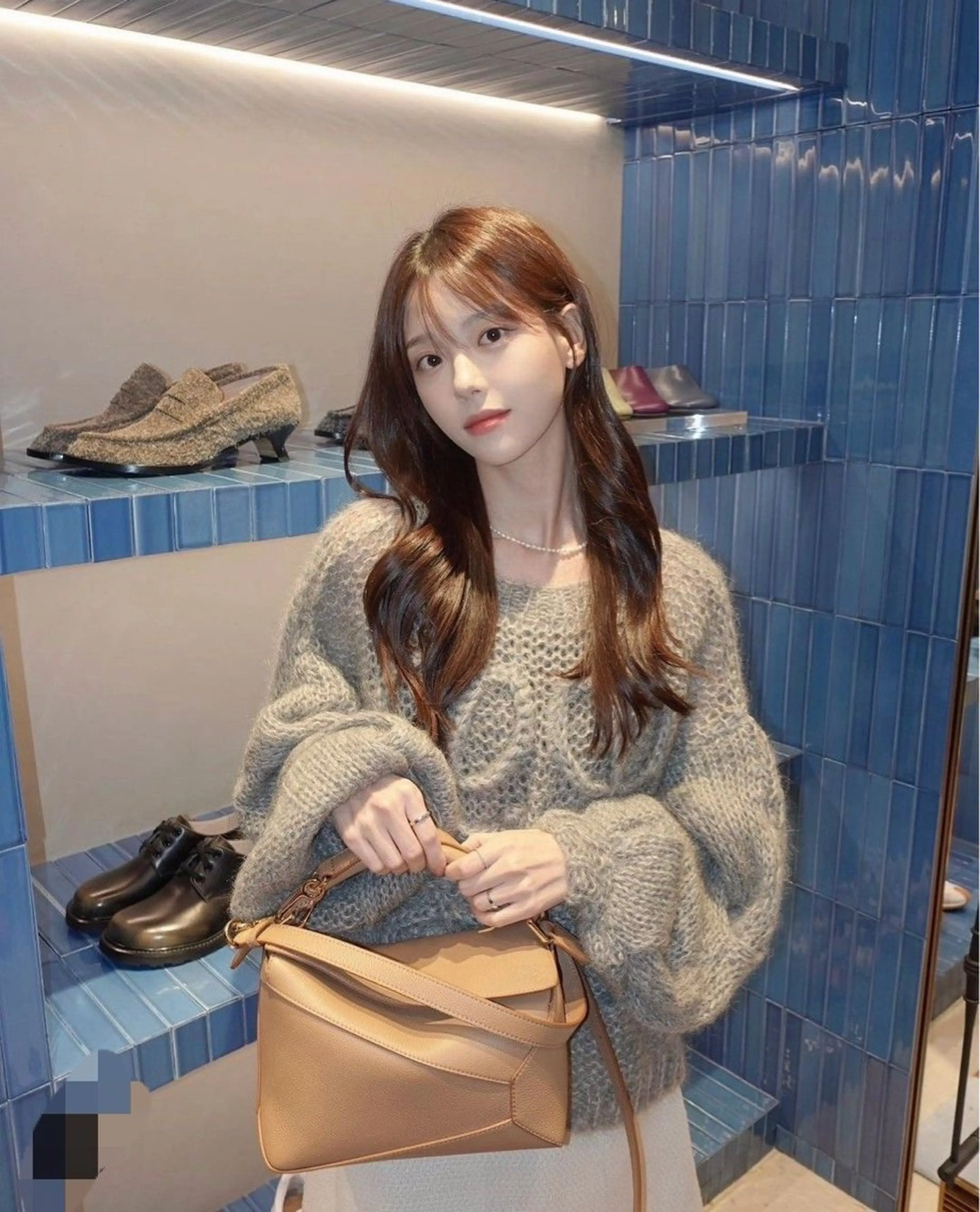 ロング カラー カット ヘアカラー トリートメント 莉乃/縮毛矯正/髪質 改善/艶カラーのヘアスタイル