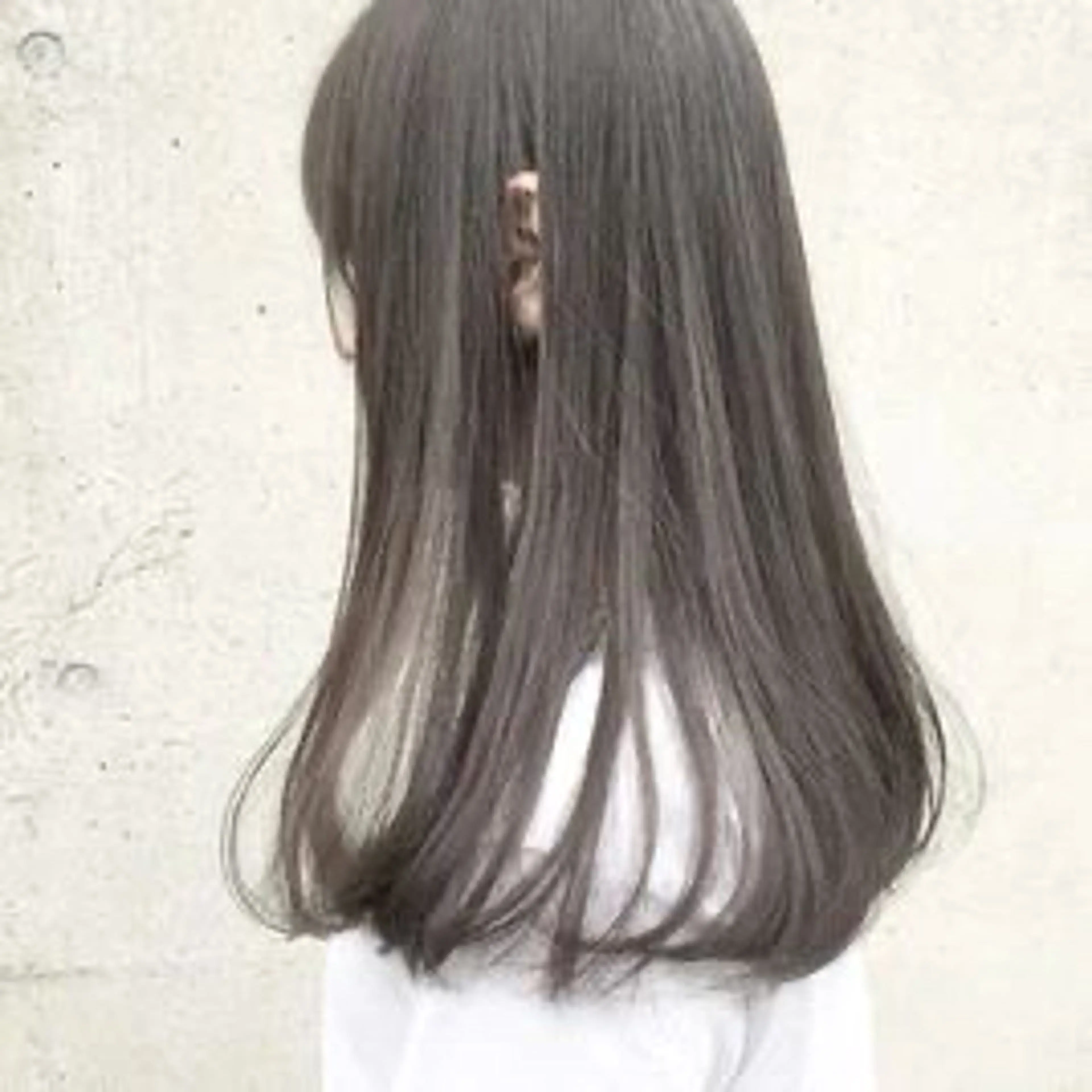 ロング カラー 透明感カラー グレージュ ヘアカラー トリートメント レイヤー/グレージュ 髪質改善/コウスケのヘアスタイル