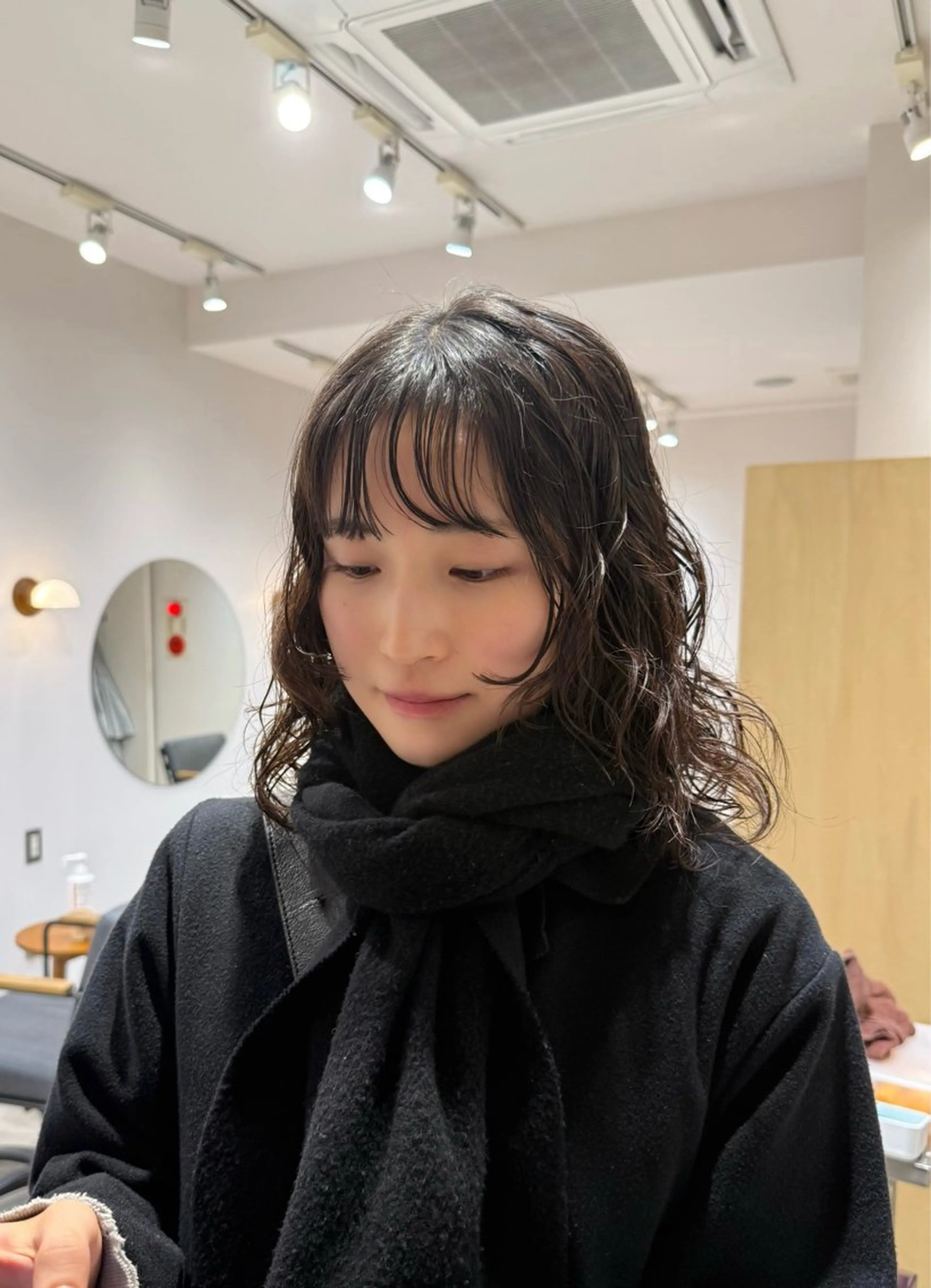 セミロング パーマ パーマ/ボブ /レイヤー チヒロのヘアスタイル