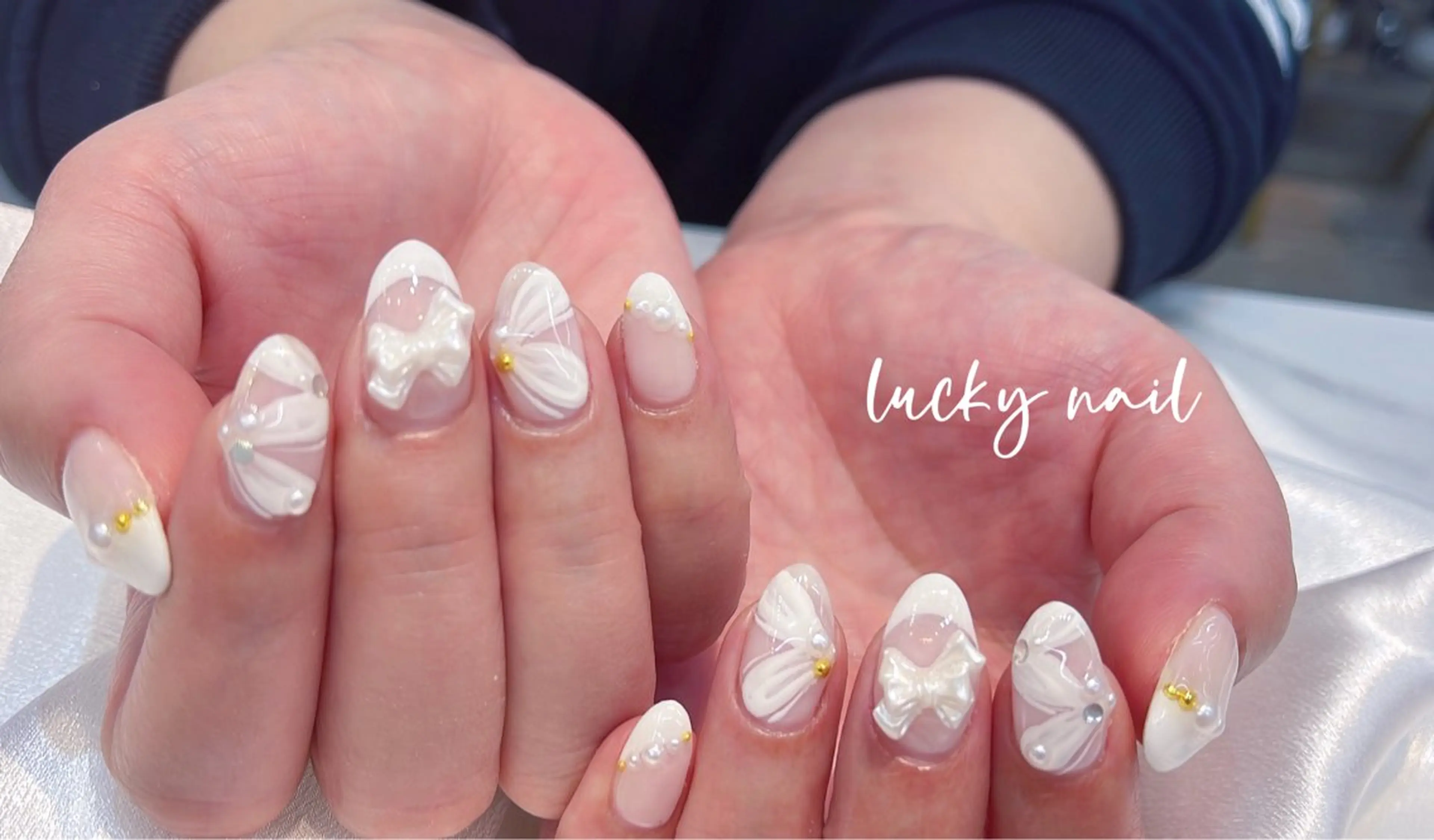 ネイル チークネイル 長さ出し ジェルネイル マグネットネイル 持ち込み ハンドネイル ハンドケア ラッキーネイルサロン 西川口東口店のネイルデザイン