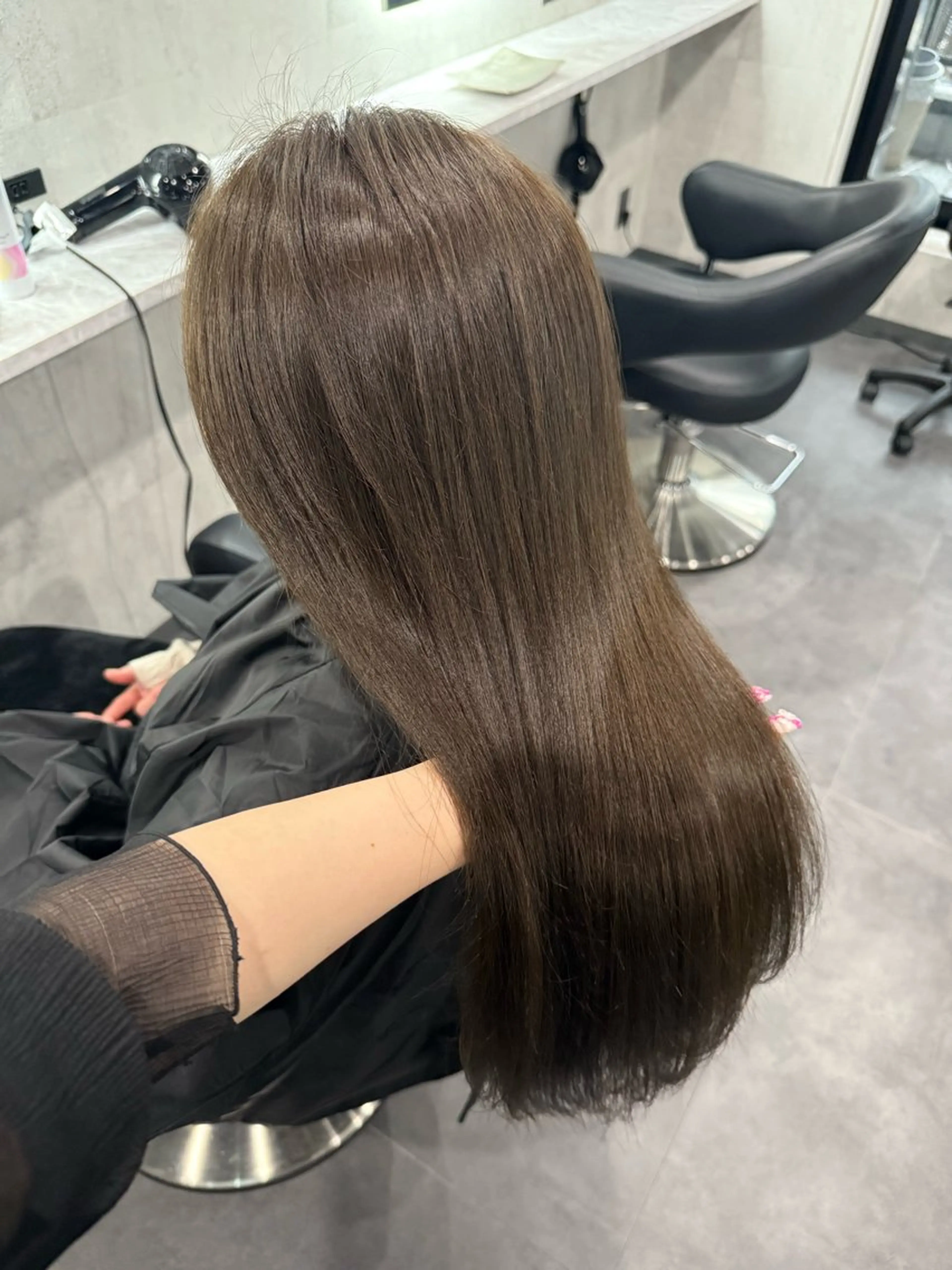 セミロング ヘアカラー トリートメント 💖艶髪/韓国ヘア 💖asukaのヘアスタイル