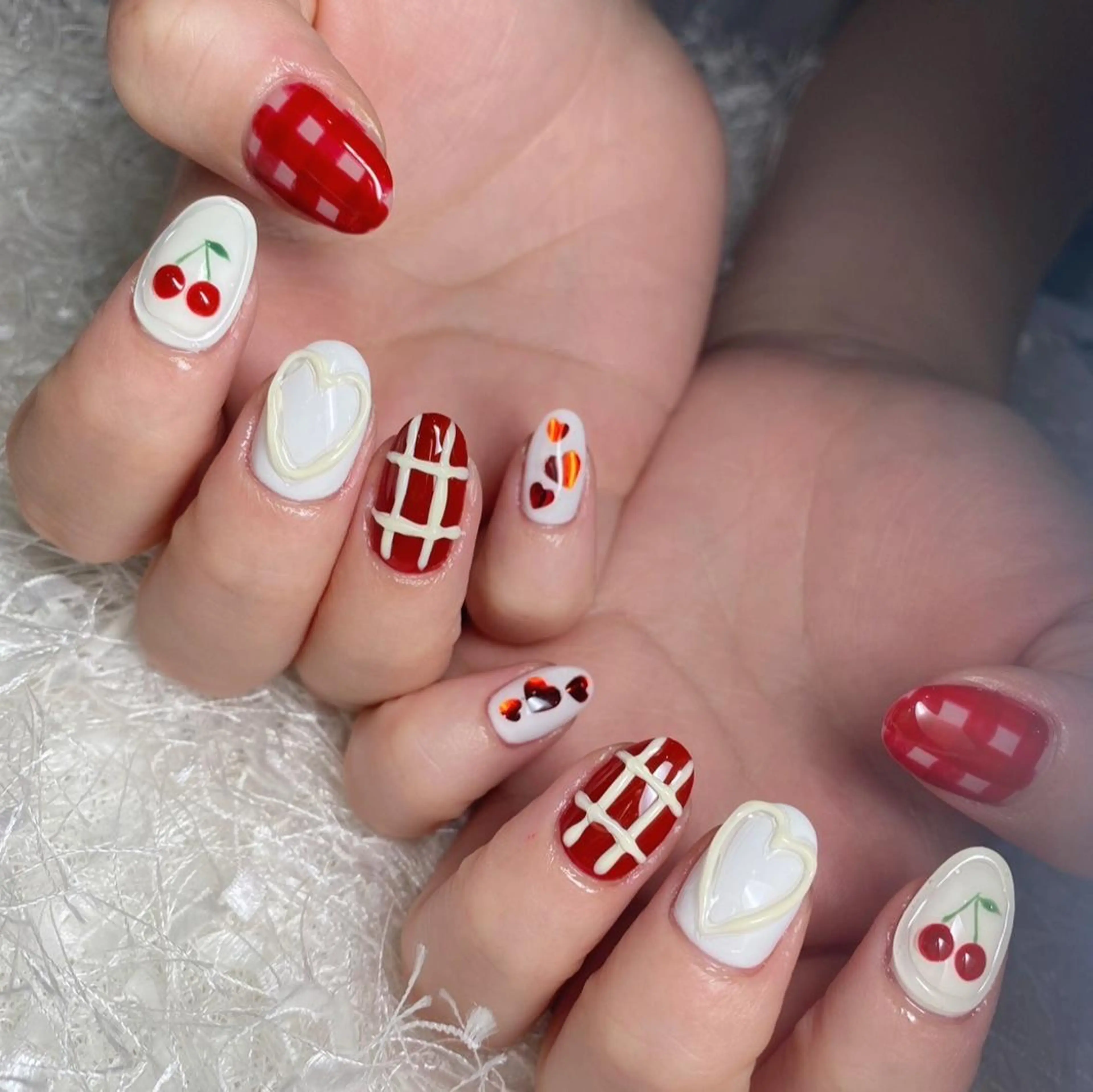 ネイル 長さ出し フレンチネイル ジェルネイル グラデーション 韓国ネイル ハンドネイル Nail&eye Belire 新宿のネイルデザイン