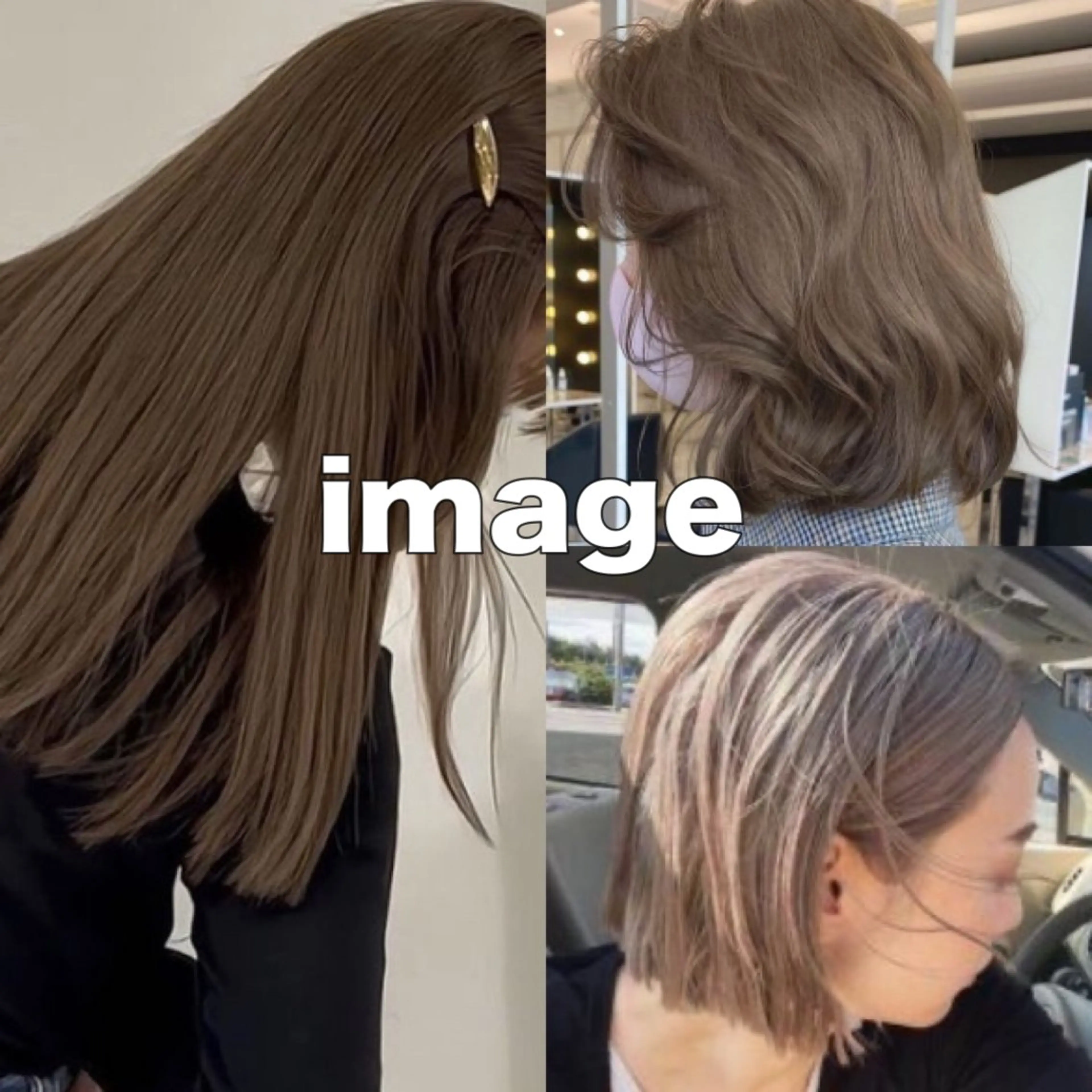 ロング カラー ダブルカラー 天使の輪໒꒱⋆ﾟ 量産中🎀のヘアスタイル