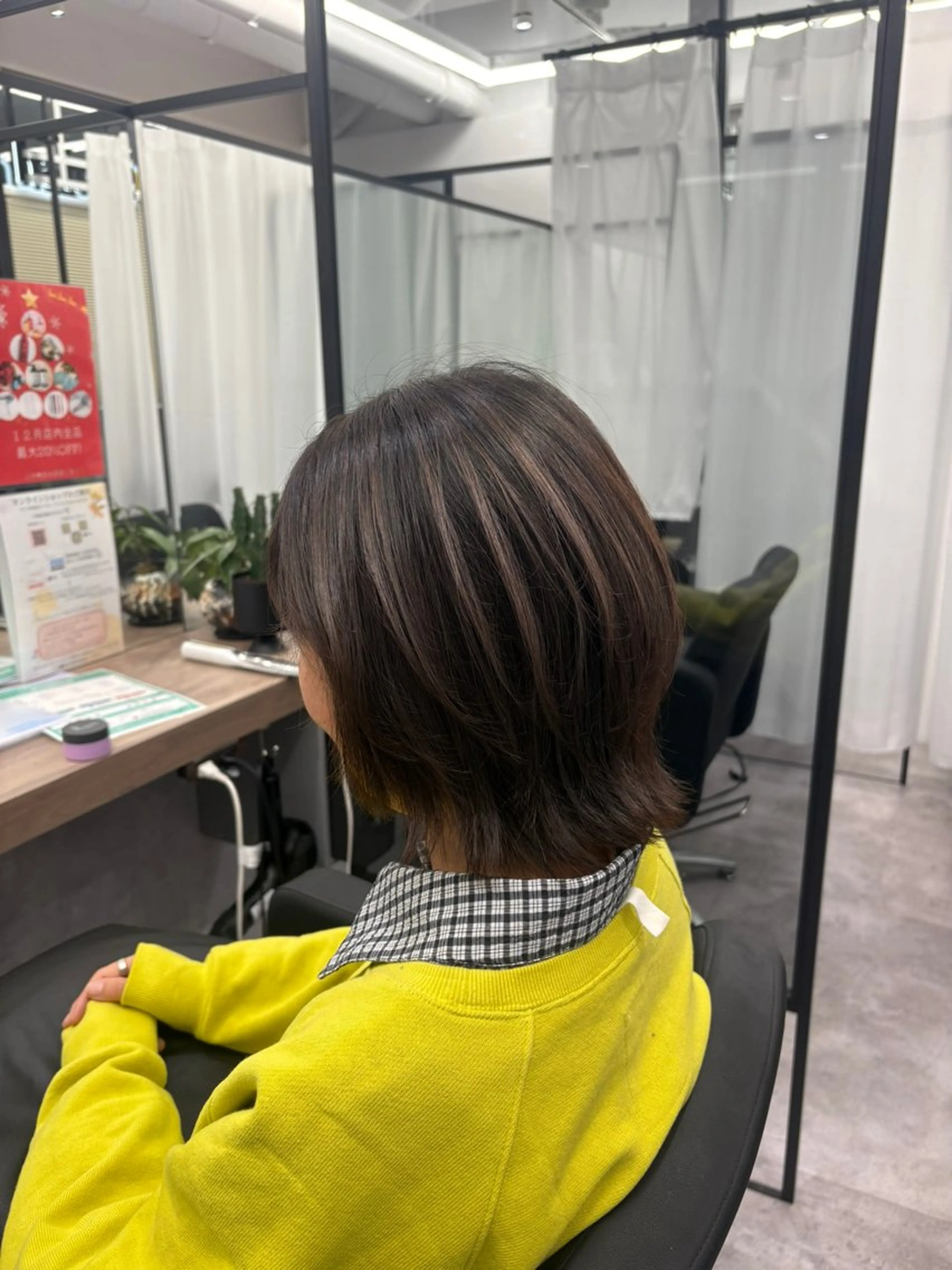 ミディアム カラー カット ヘアカラー Nail &Beauty by UNO伊勢原所属・COCO .のヘアスタイル