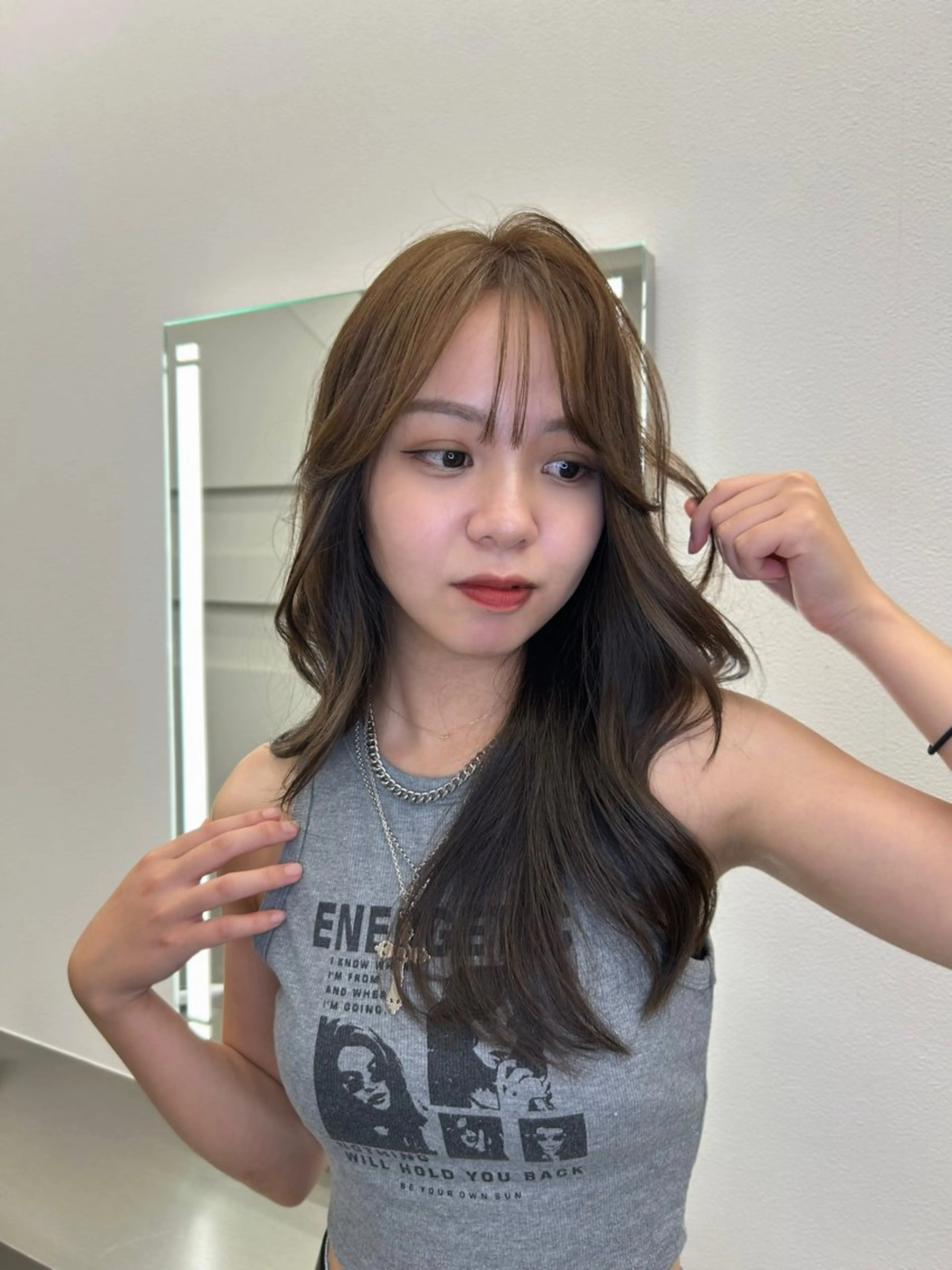 ロング レイヤーカット ヘアカラー トリートメント 大人レイヤー/艶美髪 🇺🇸TOMONAのヘアスタイル