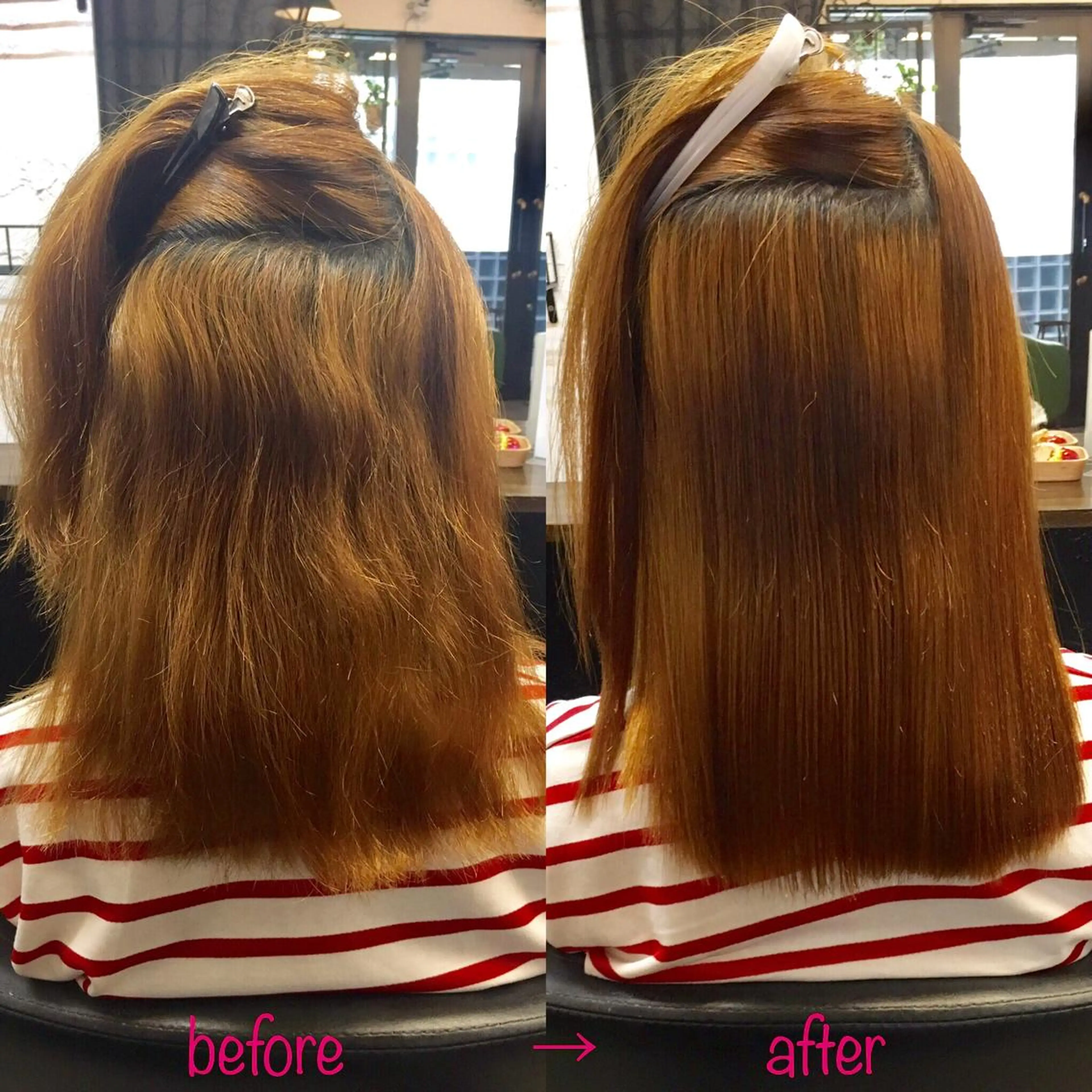 ミディアム 縮毛矯正&髪質改善 MAILHAIRのヘアスタイル