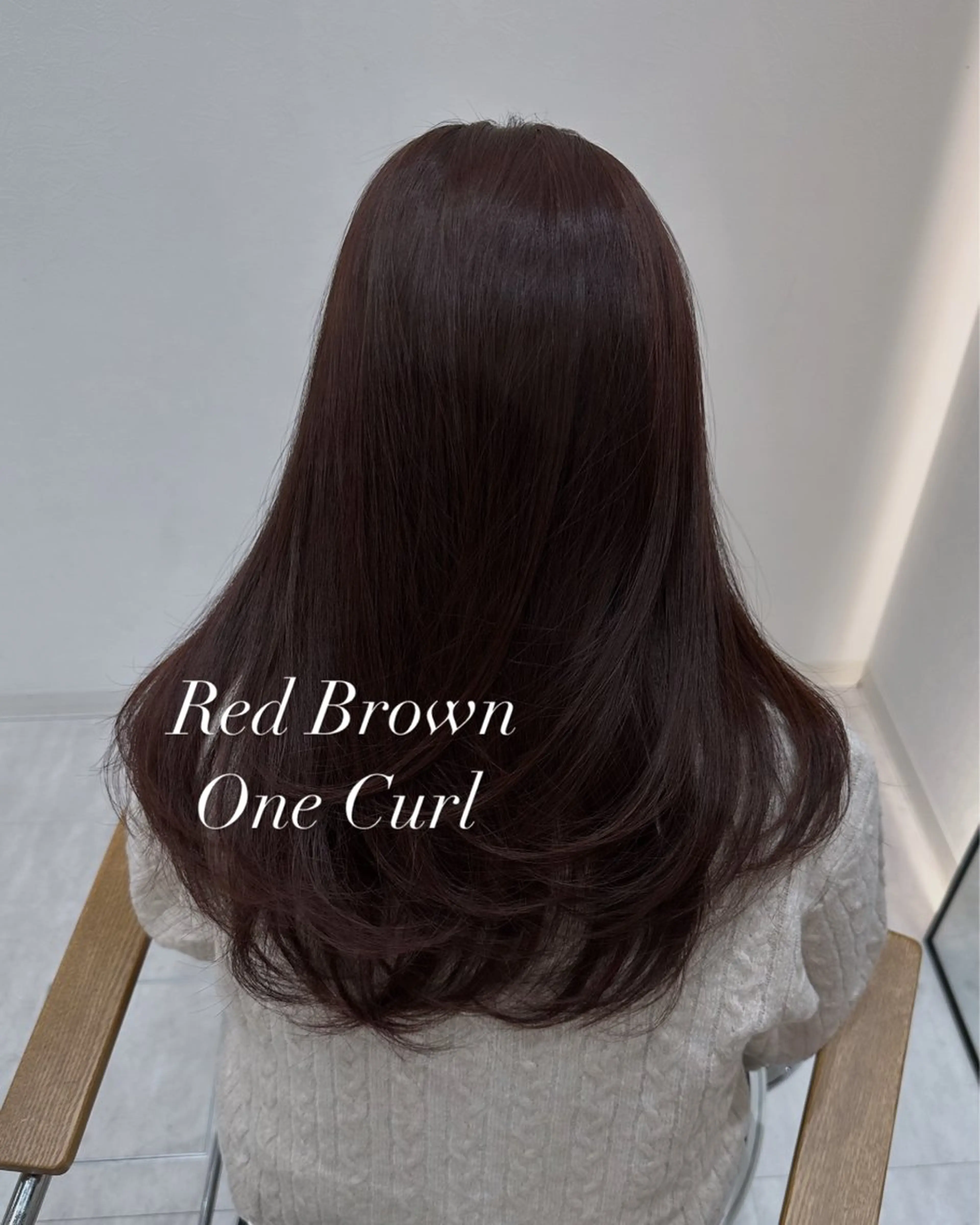 ロング カラー 赤み消し/透明感 オリーブ/福田れんのヘアスタイル