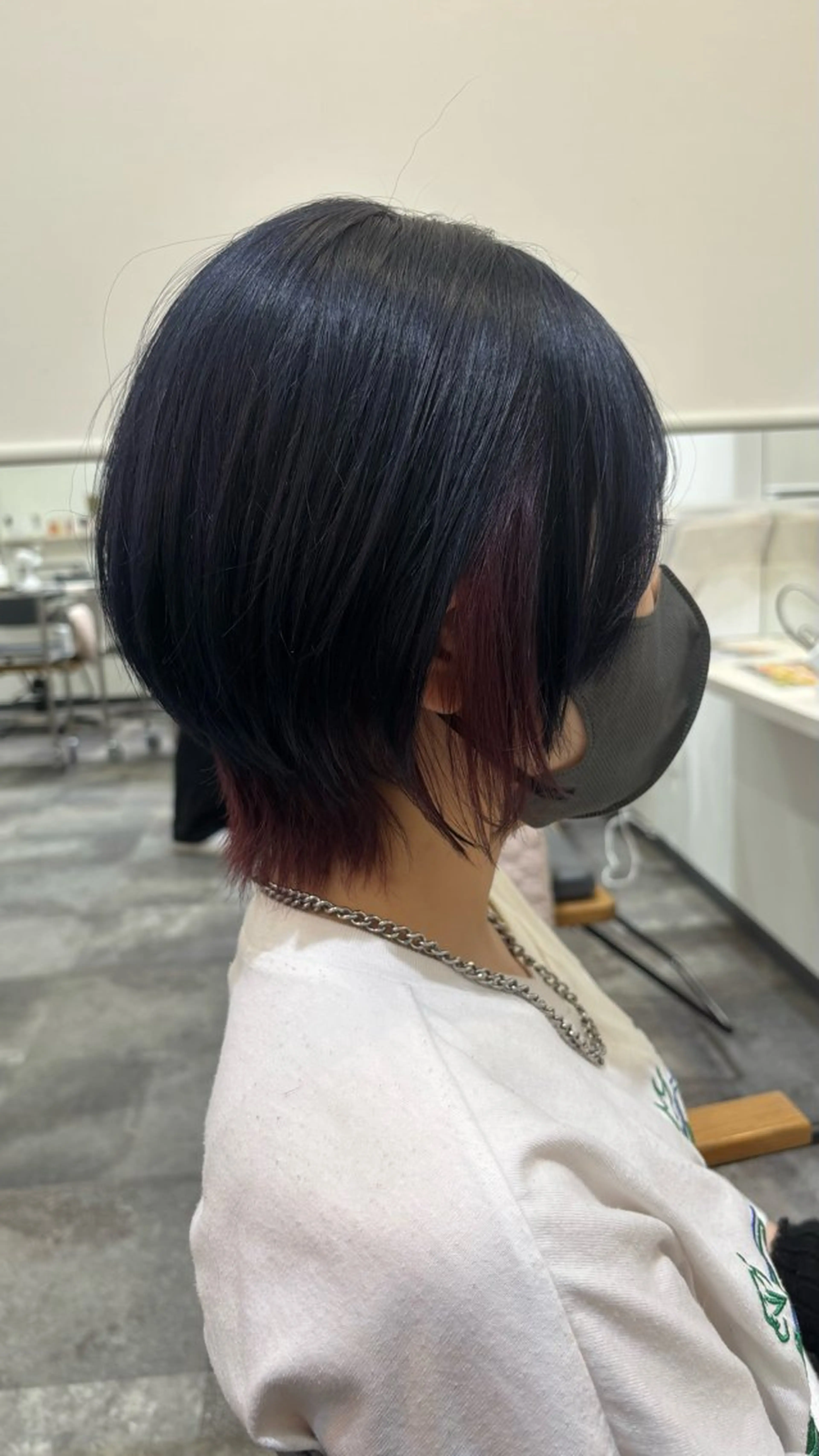 ショート カラー 鼎一真ハイトーン/ パーマ/何でも屋さんのヘアスタイル