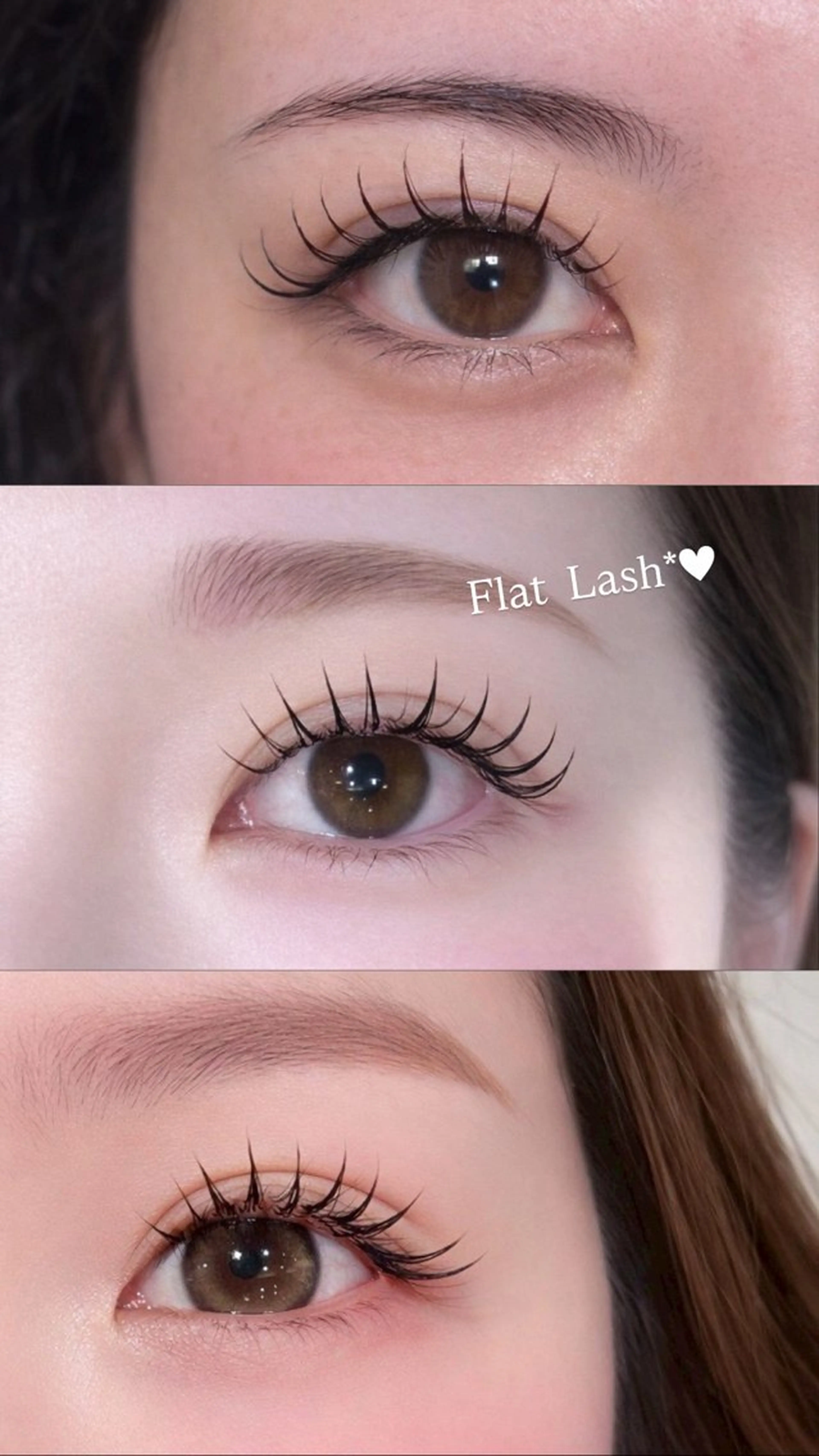 【韓国風束感まつ毛💕】フラットラッシュ140本（オフ無料‼️）の写真