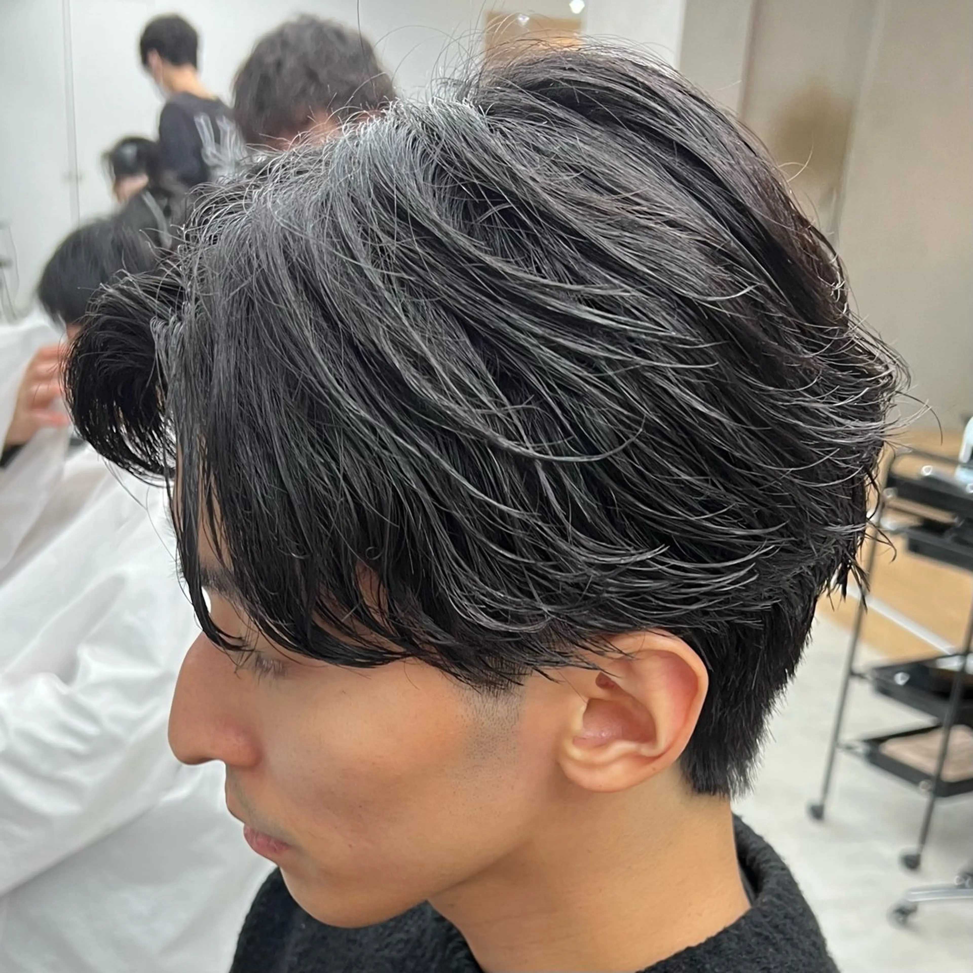 ショート パーマ メンズ カット パーマ メンズパーマ/波巻き 新潟/万代/夏芽🎀のヘアスタイル