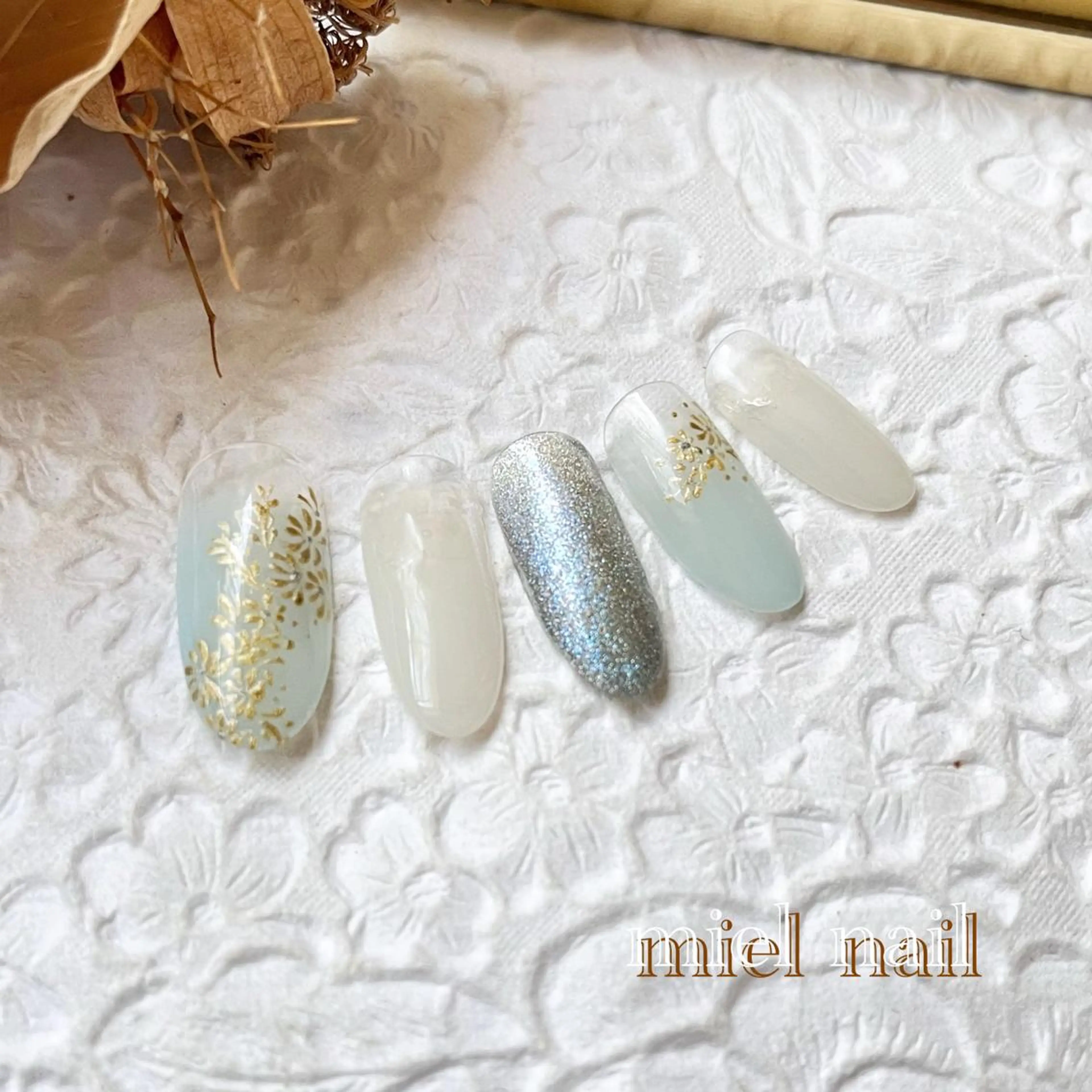 ネイル 夏ネイル ハンドネイル miel nailのネイルデザイン