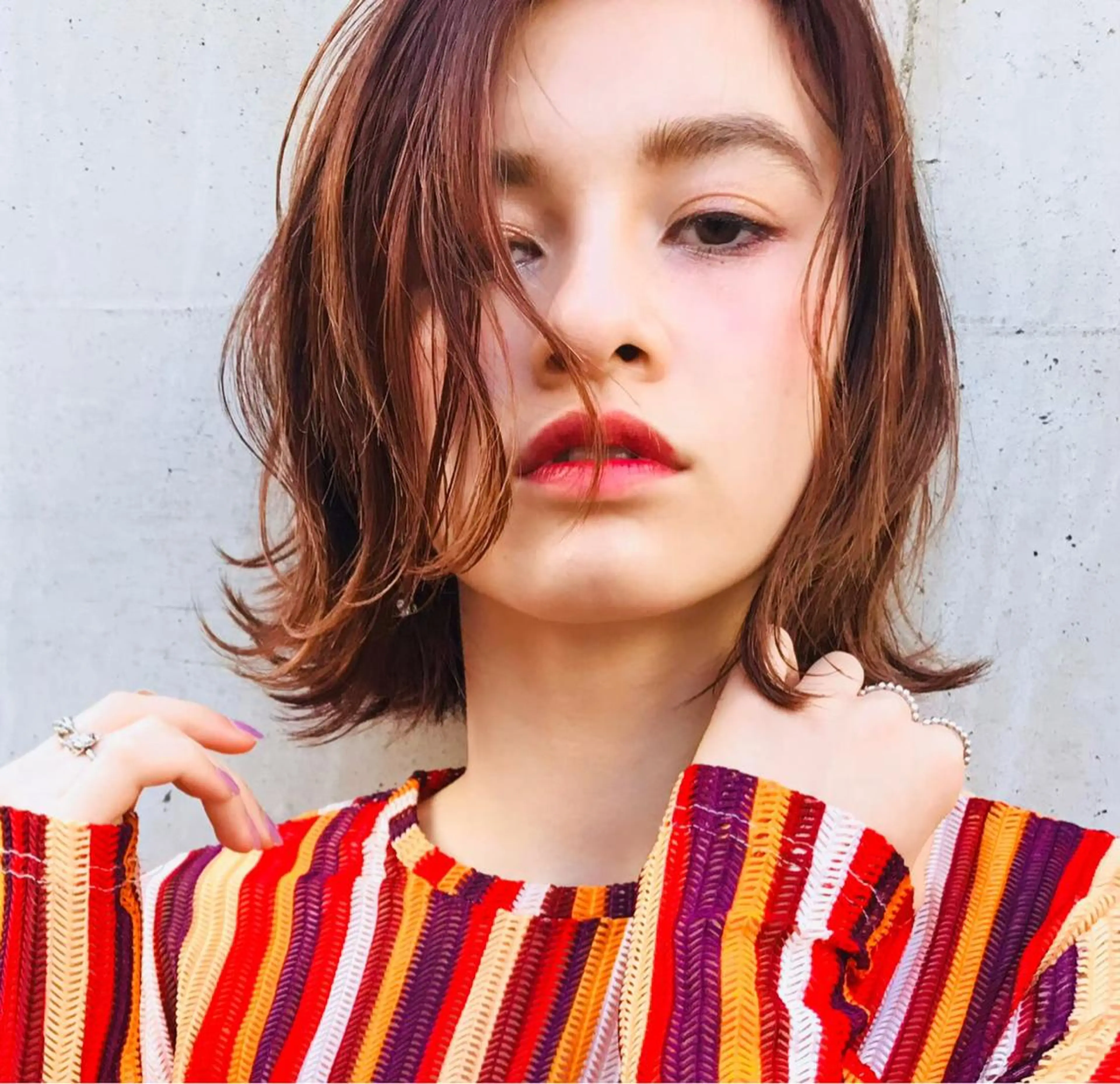 ミディアム 韓×中くびれヘア💋 髪質改善宇塚元哉💓のヘアスタイル