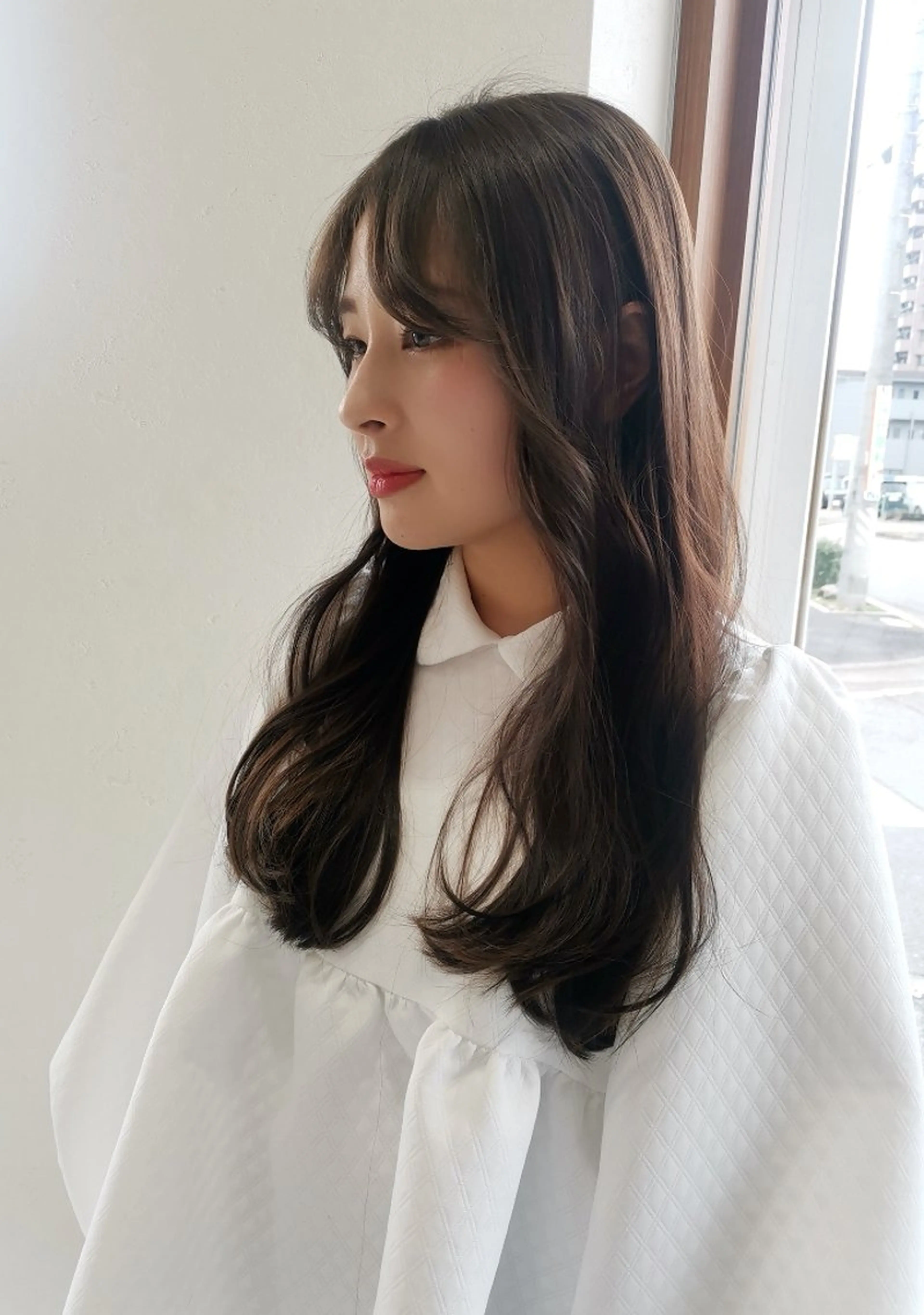 ロング カラー 透明感カラー 韓国風ヘア sameya maiのヘアスタイル