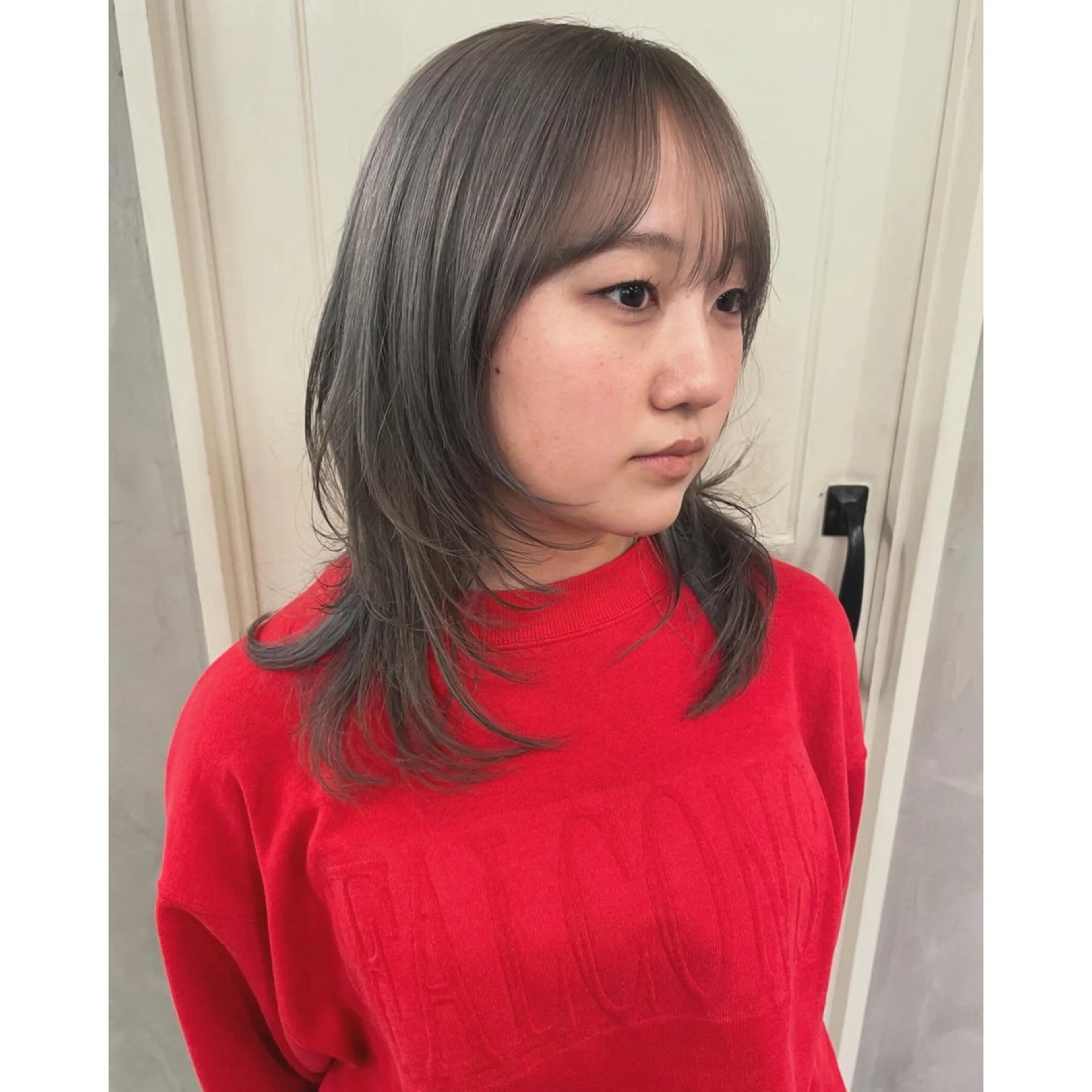 ミディアム カラー カット ヘアカラー RorriM natsuのヘアスタイル