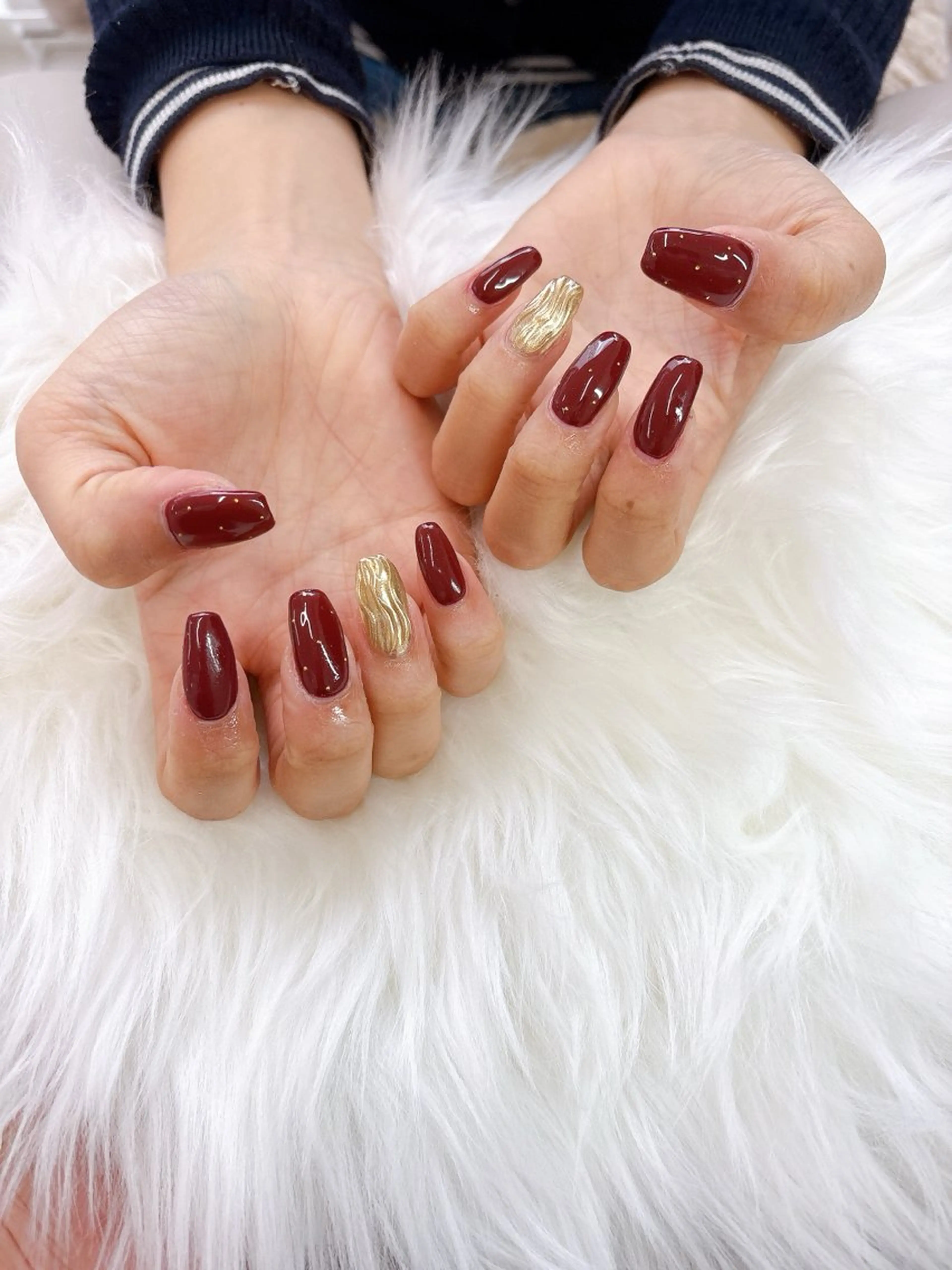 ネイル オーロラネイル フレンチネイル ジェルネイル 韓国ネイル マグネットネイル ハンドネイル Basic Kanonのネイルデザイン