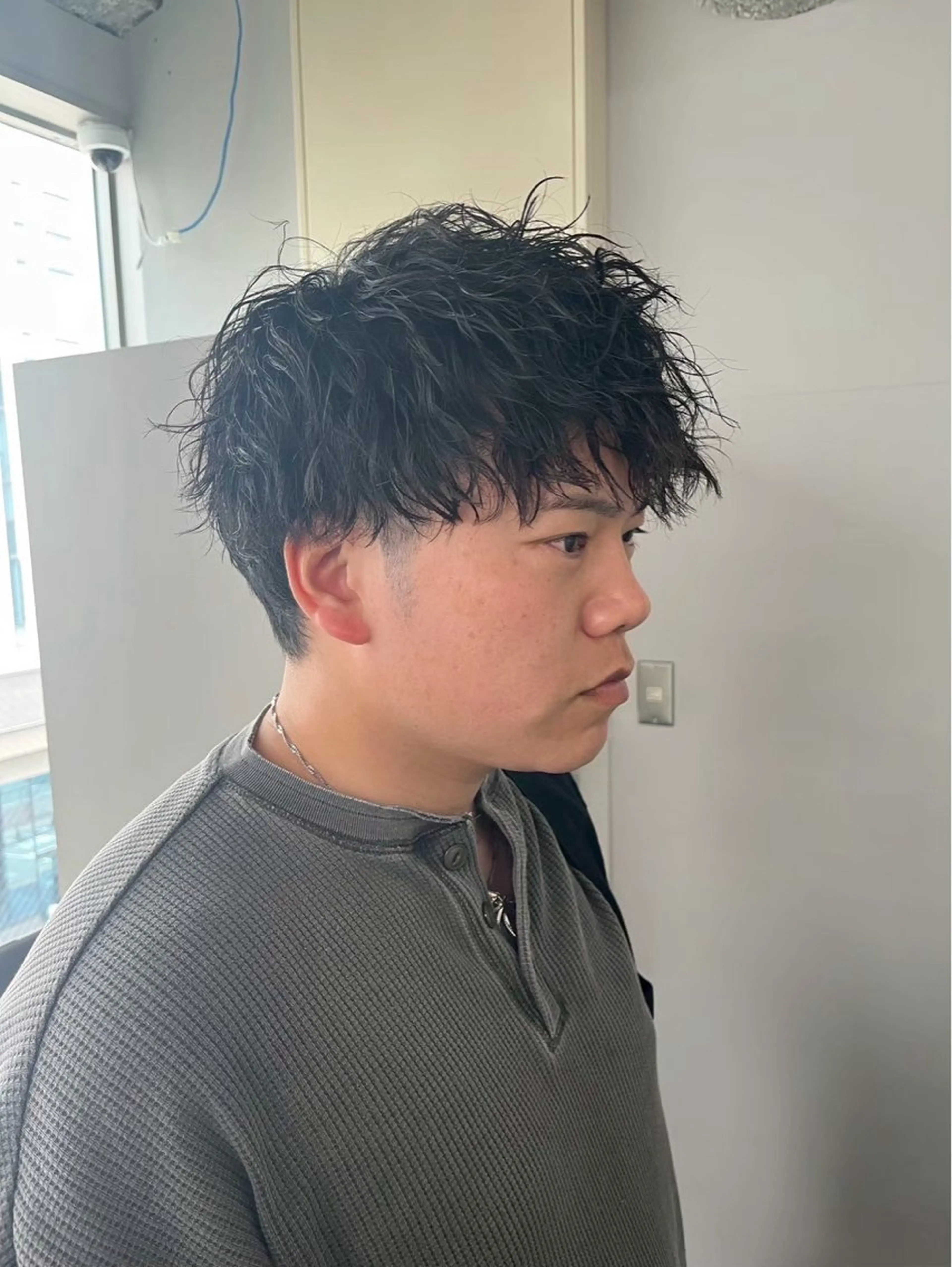 ショート パーマ メンズ メンズパーマ ツイストスパイラルパーマ スパイラルパーマ カット パーマ メンズ特化/韓国風 ニュアンス/ときなのヘアスタイル