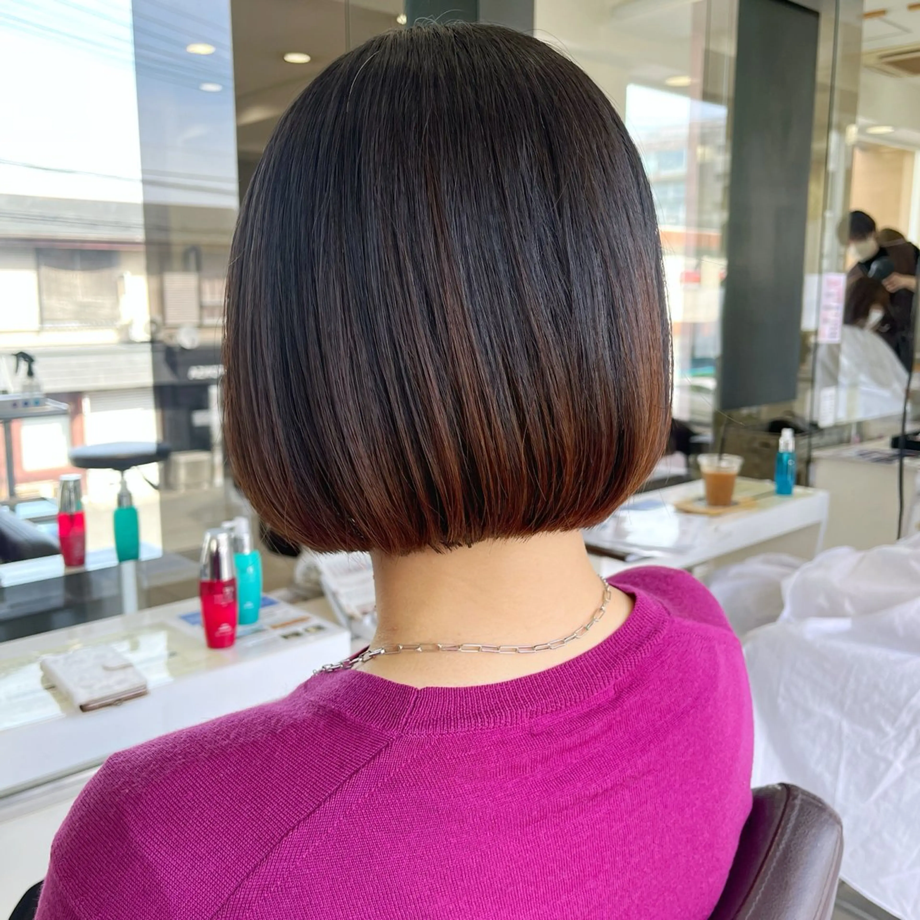 ショート 赤みなしカラー/梅田 /レイヤー/IORIのヘアスタイル