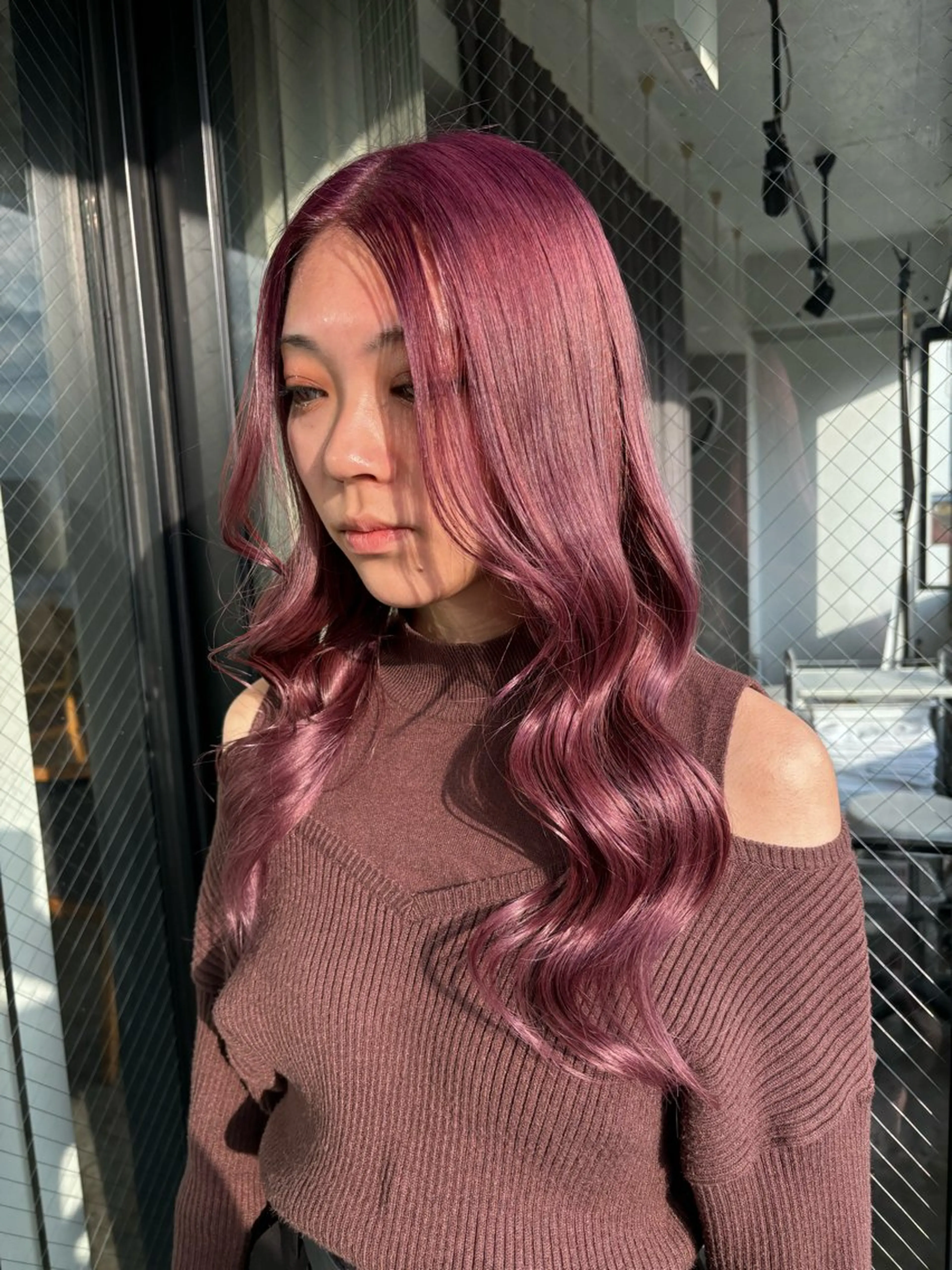 ロング カラー アッシュ ベージュカラー ブリーチ ケアブリーチ ケアカラー ヘアカラー トリートメント 暖色カラー🍒 ケアブリーチ/akiのヘアスタイル