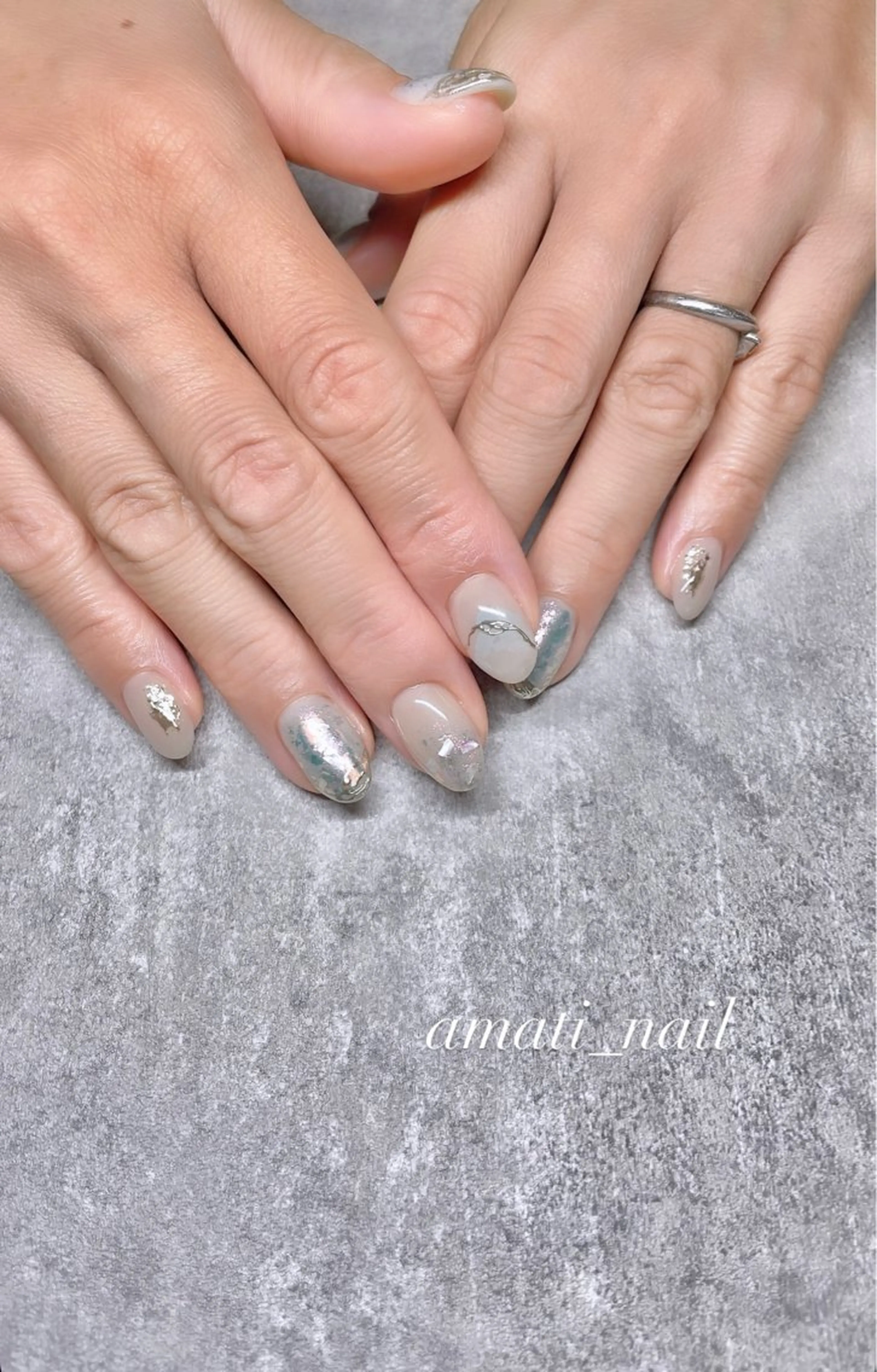 ネイル フットネイル ジェルネイル マグネットネイル ミラーネイル ニュアンスネイル ハンドネイル amati_nail TAKAKOのネイルデザイン