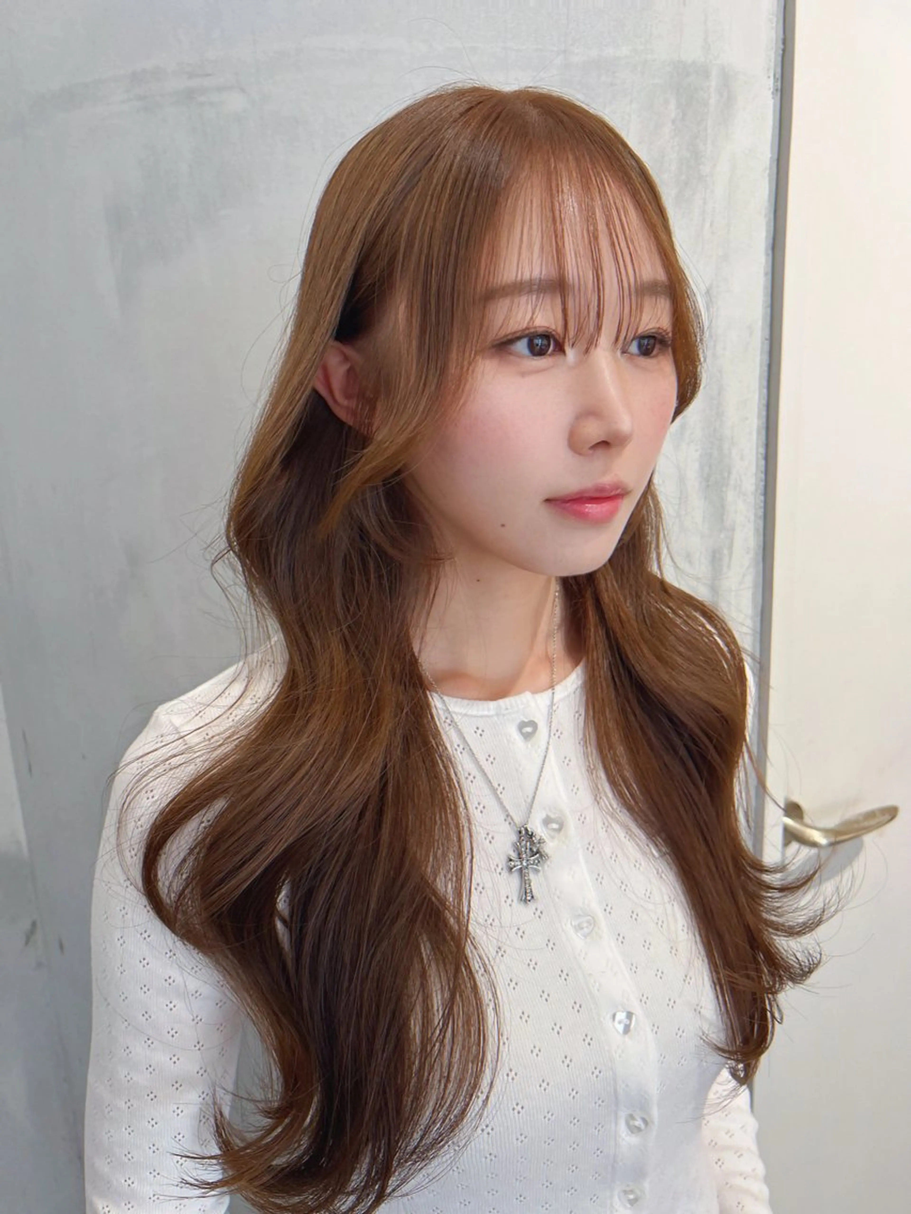 ロング 韓国風ヘア レイヤーカット 韓国レイヤーカット/ 縮毛矯正/羽田航のヘアスタイル