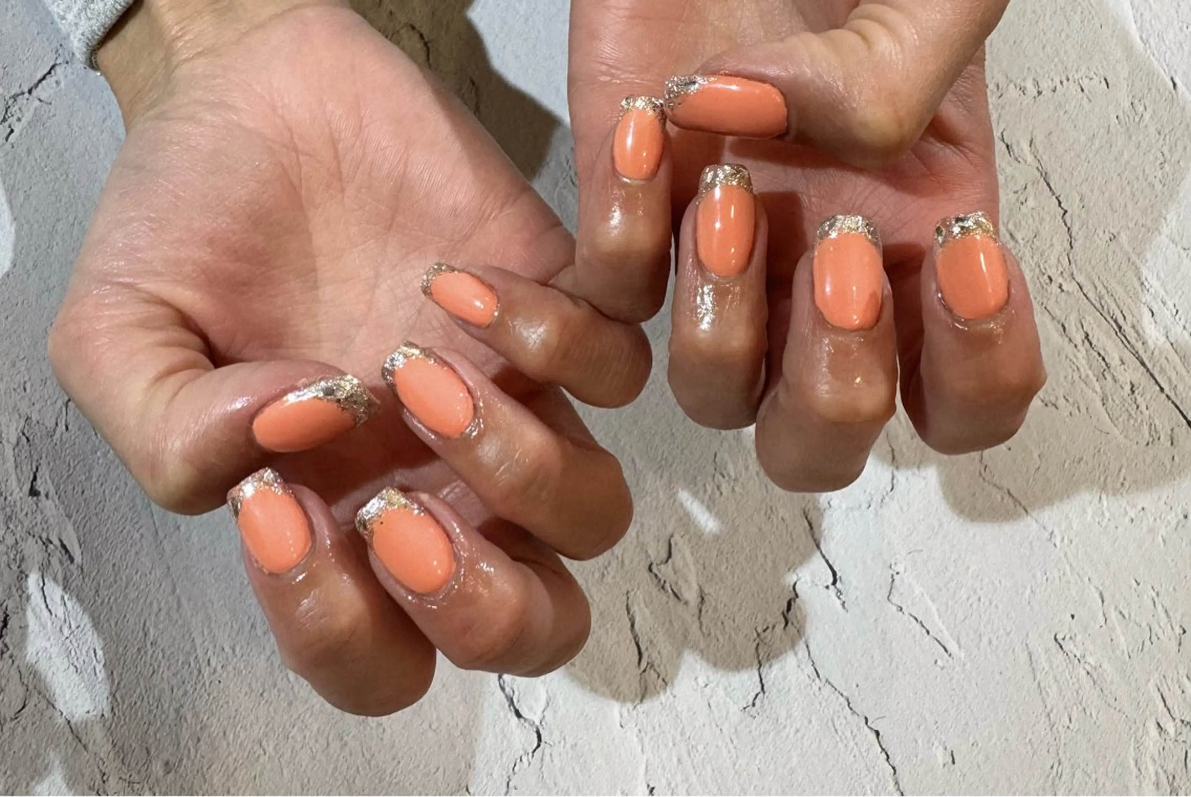 ネイル 長さ出し フレンチネイル ガラスフレンチ メンズネイル ワンカラーネイル ハンドネイル MIMnail メンズネイリストのネイルデザイン