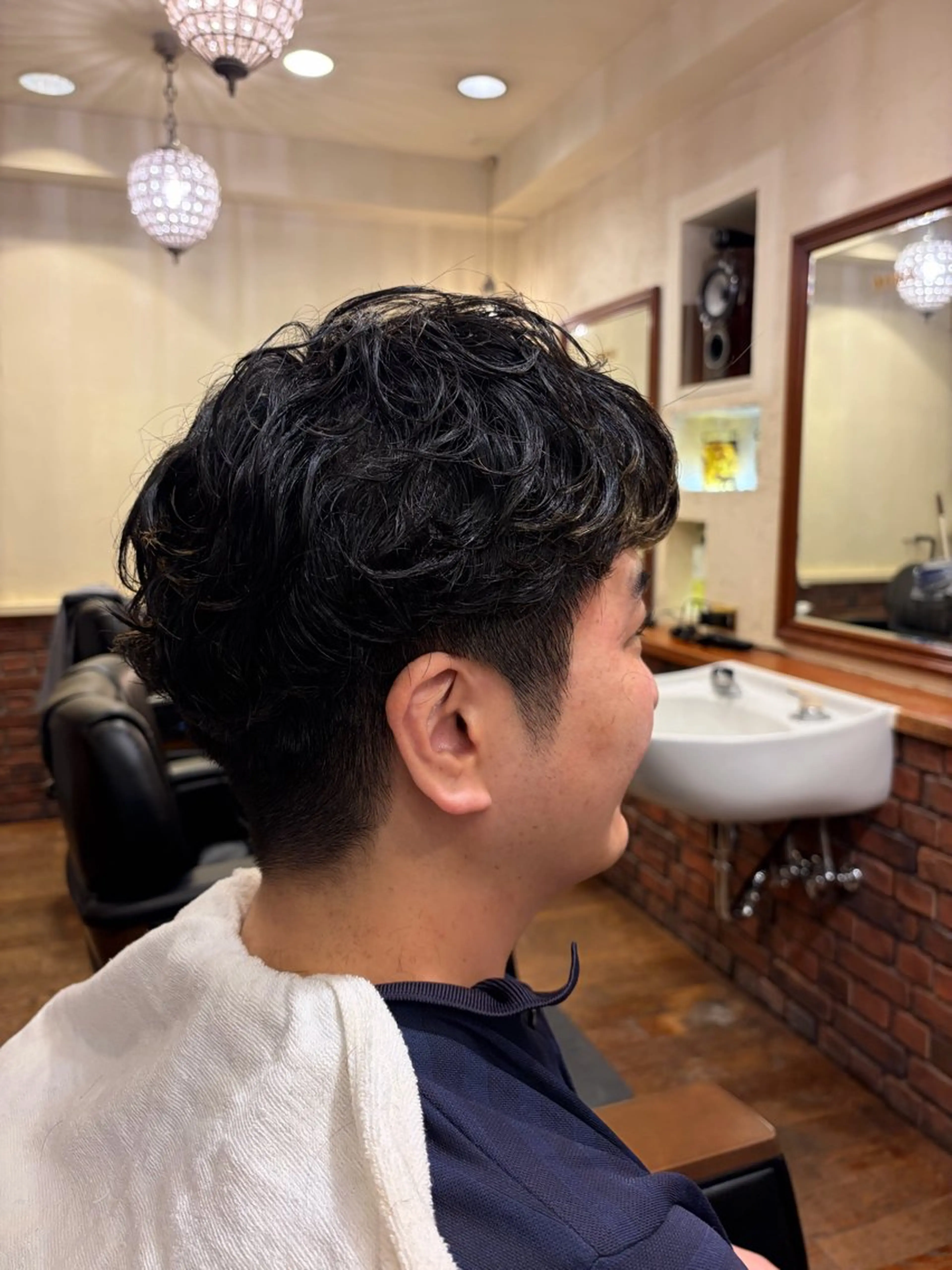 パーマ メンズ メンズパーマ 森田 凜太郎のヘアスタイル