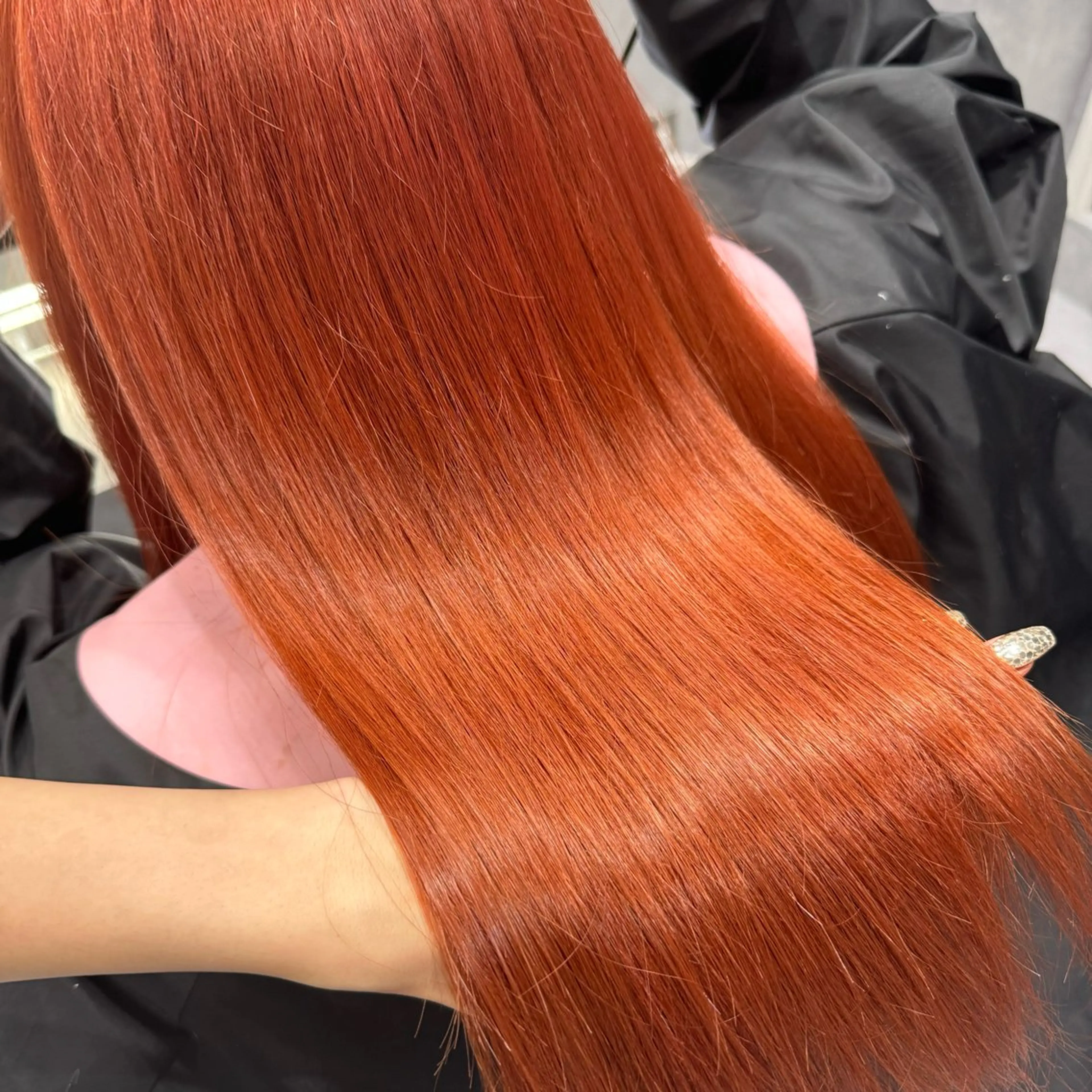 カラー ブリーチ オレンジ CS made by SHACHU 栄所属・💖艶カラー💖 mikuのヘアスタイル