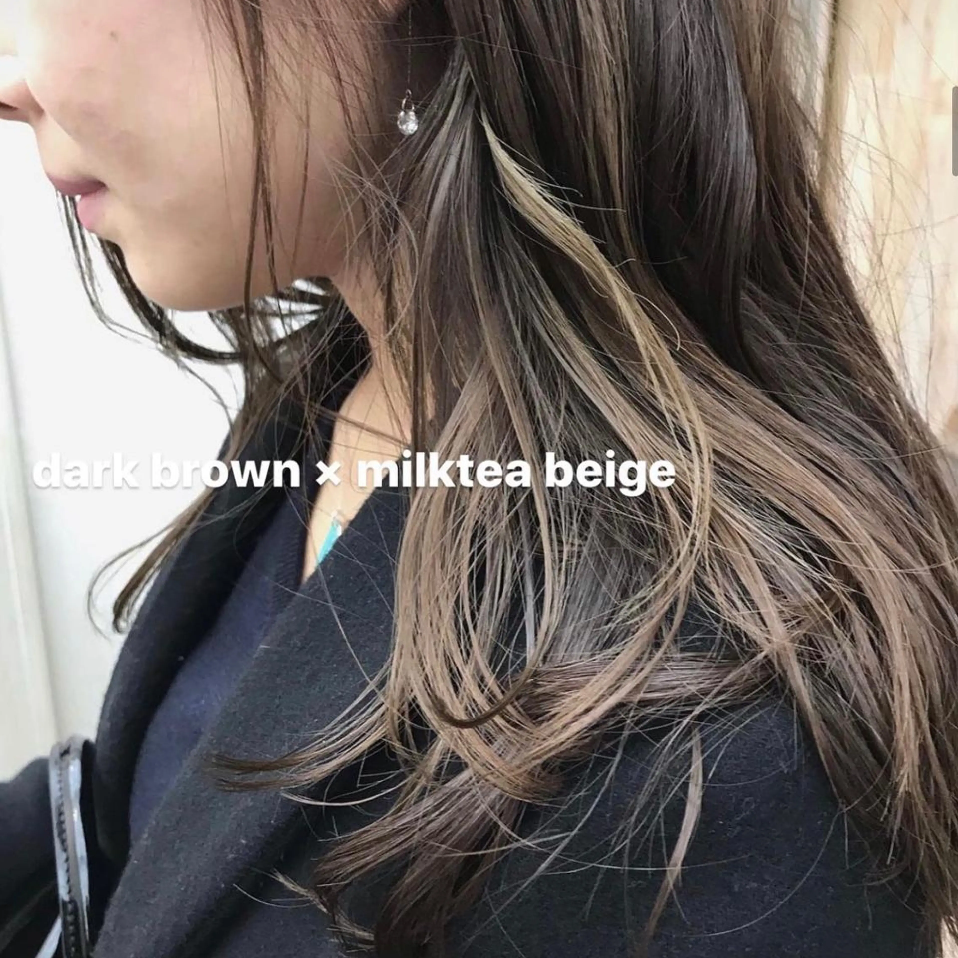 ロング センターパート／マッ シュ／パーマ　あさみのヘアスタイル