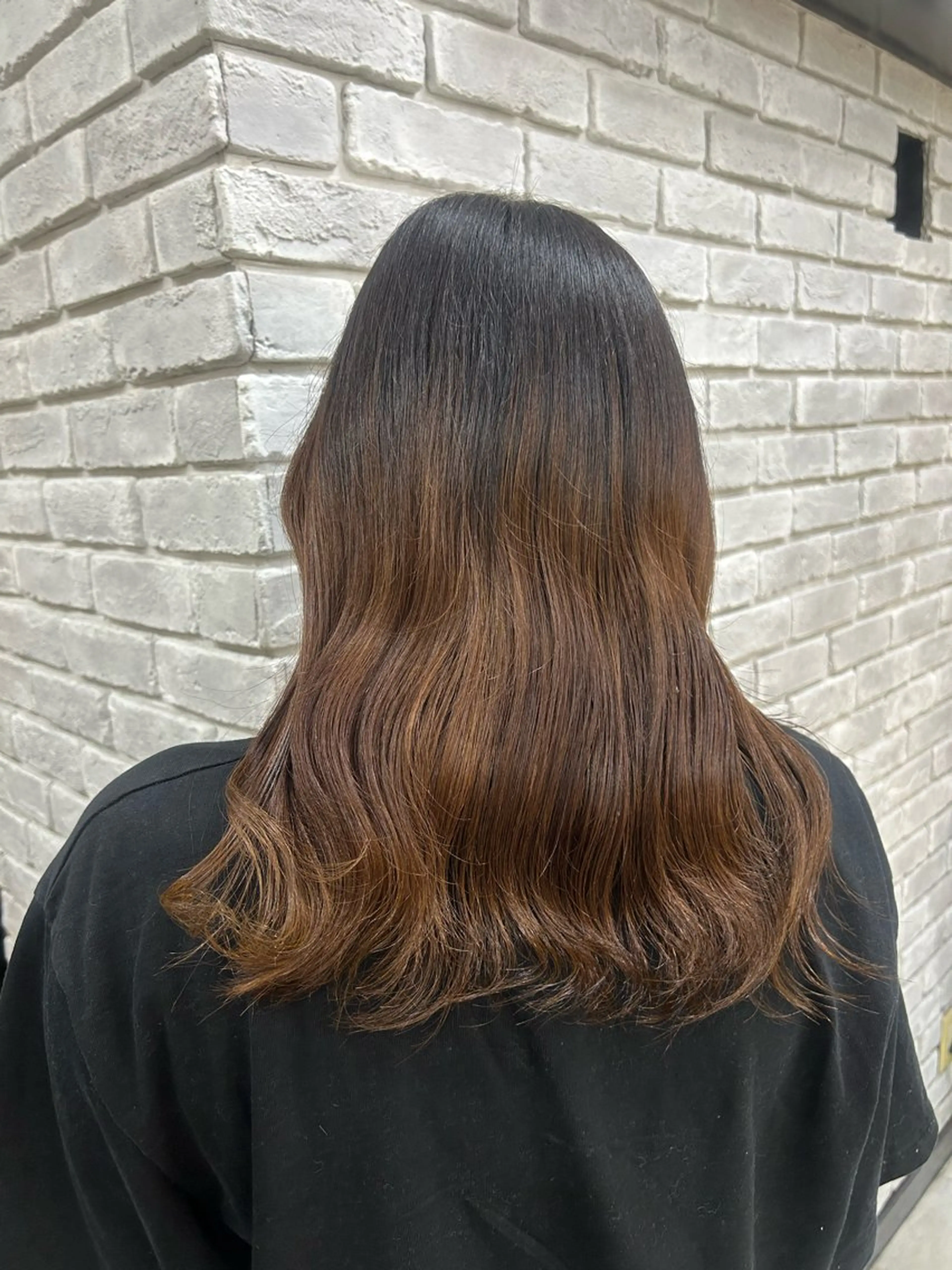 セミロング 小島 寧心のヘアスタイル