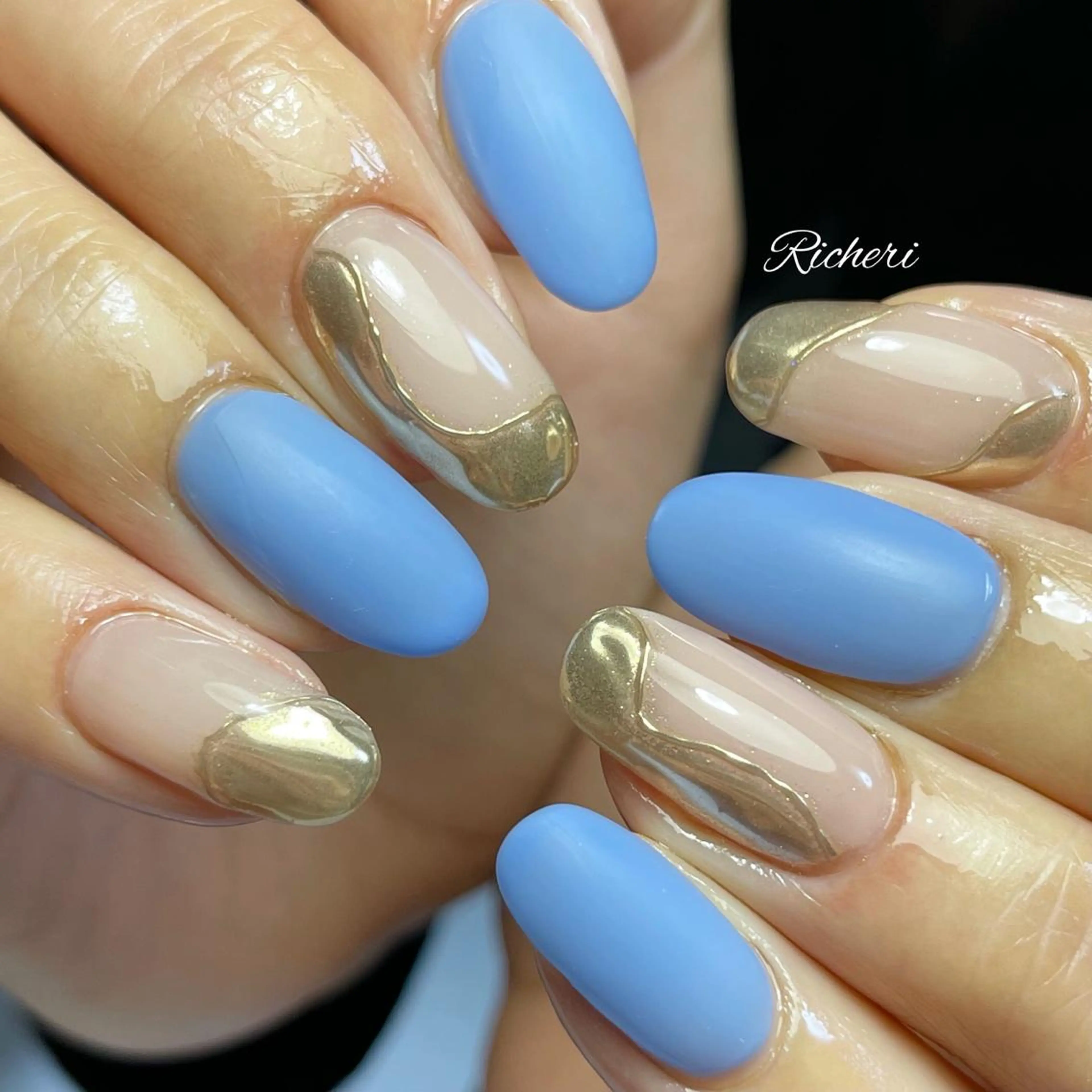 ミディアム ネイル マットネイル richeri beautyのエステ・リラクイメージ