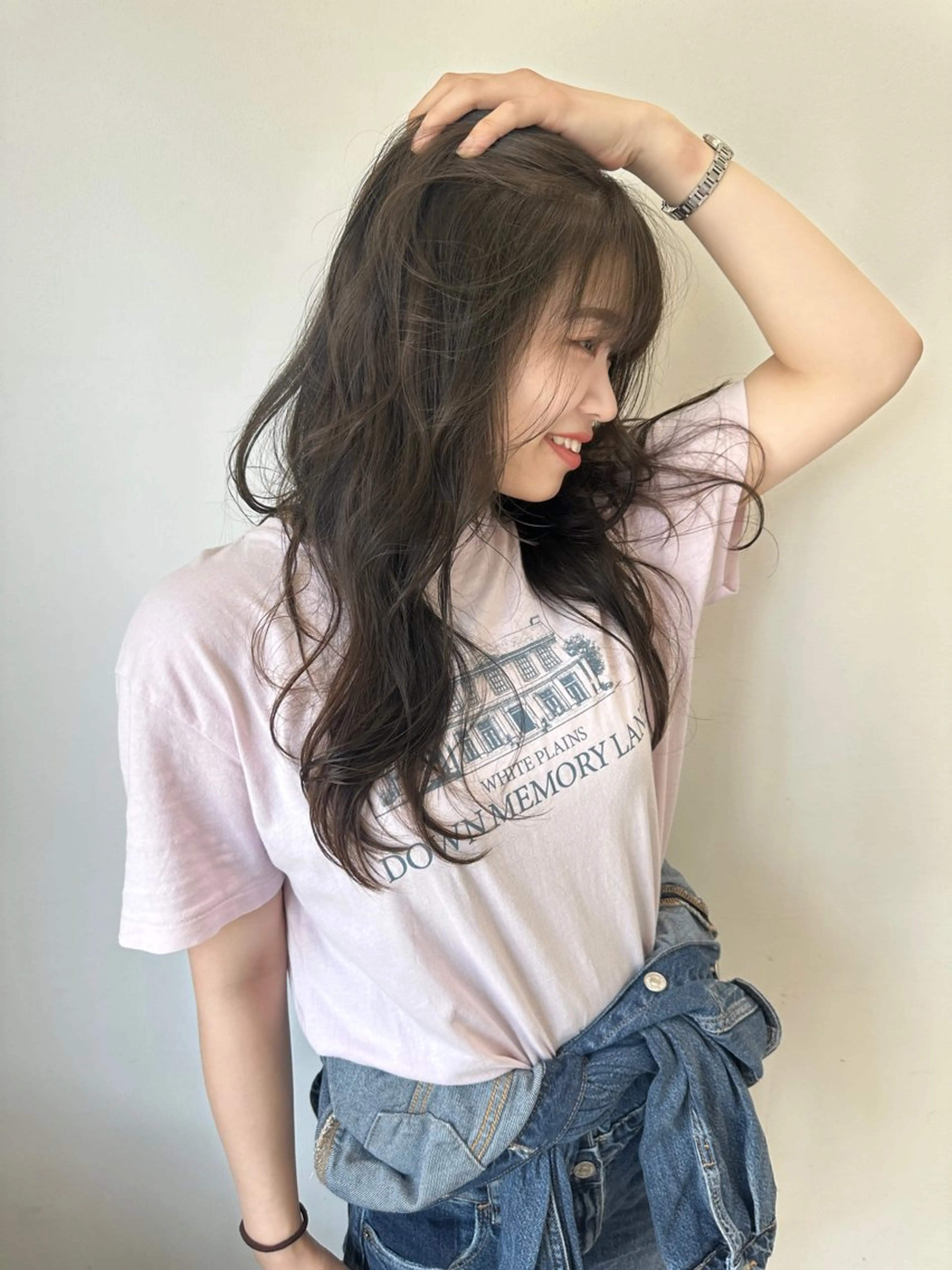 ロング カラー 透明感カラー カット ヘアカラー トリートメント recipe 黒木 彩那のヘアスタイル