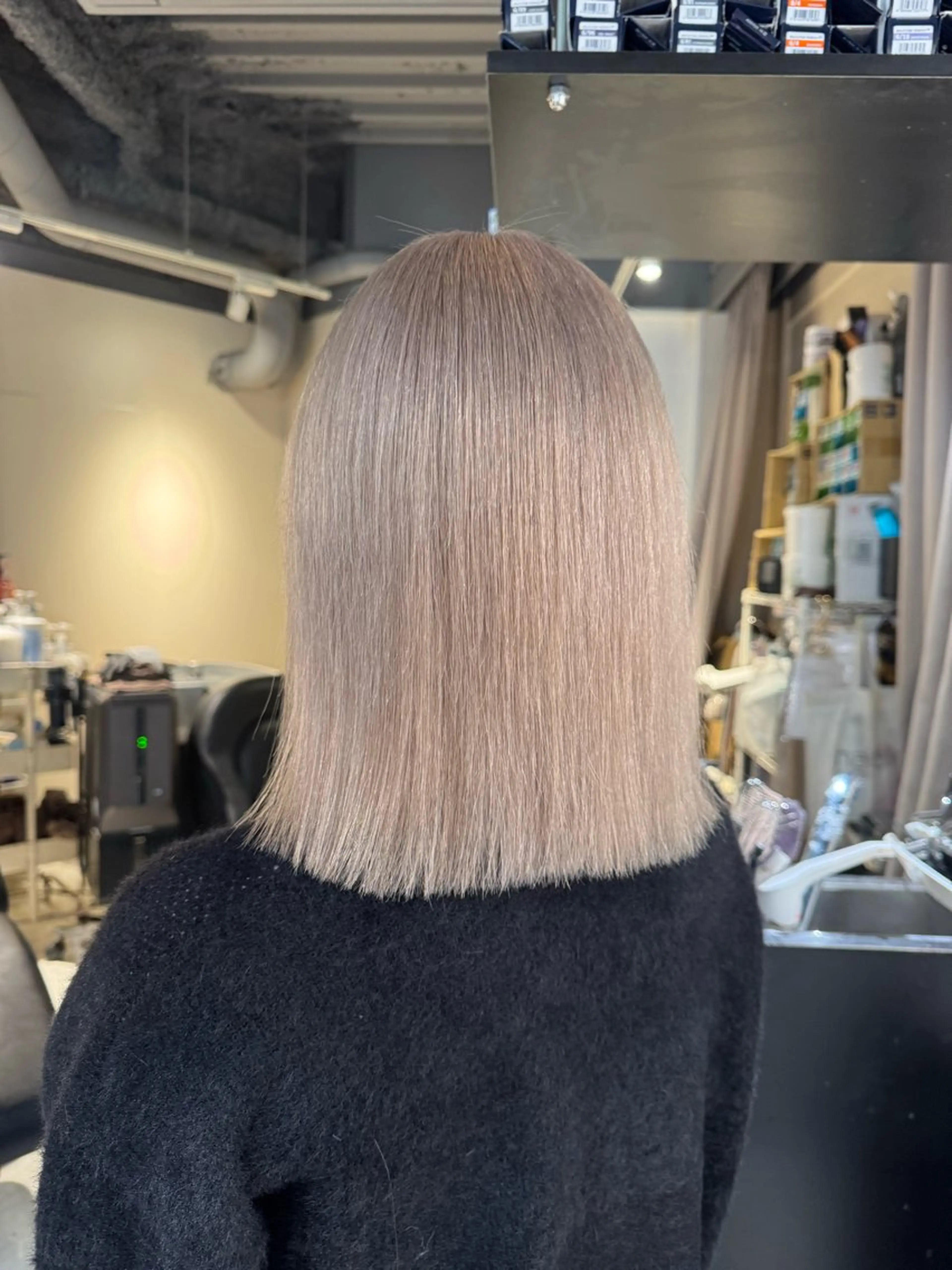 ミディアム ブリーチ🔥ベージュ /グレー/daikiのヘアスタイル