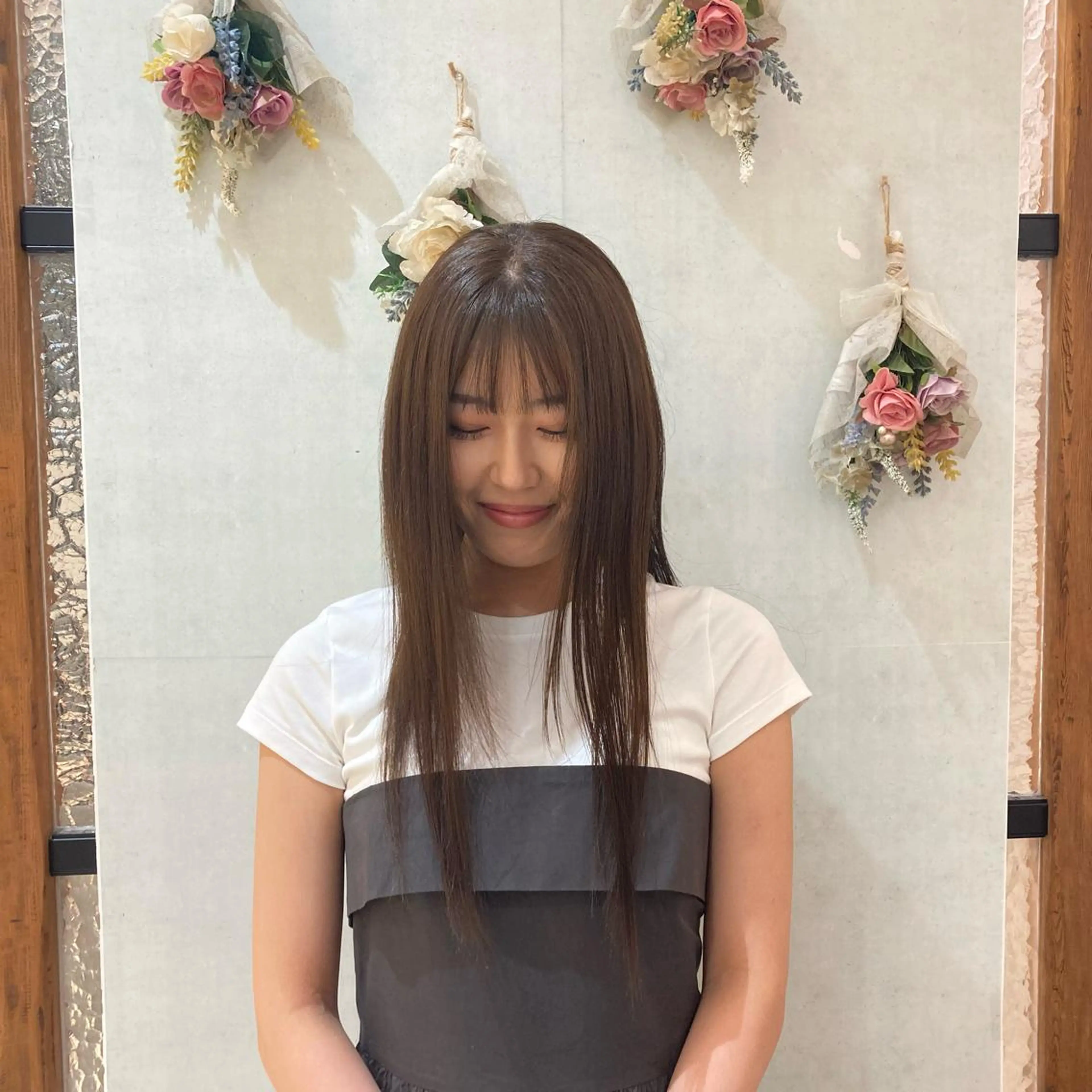 ロング 透明感ベージュ🎀 レイヤー/AOのヘアスタイル