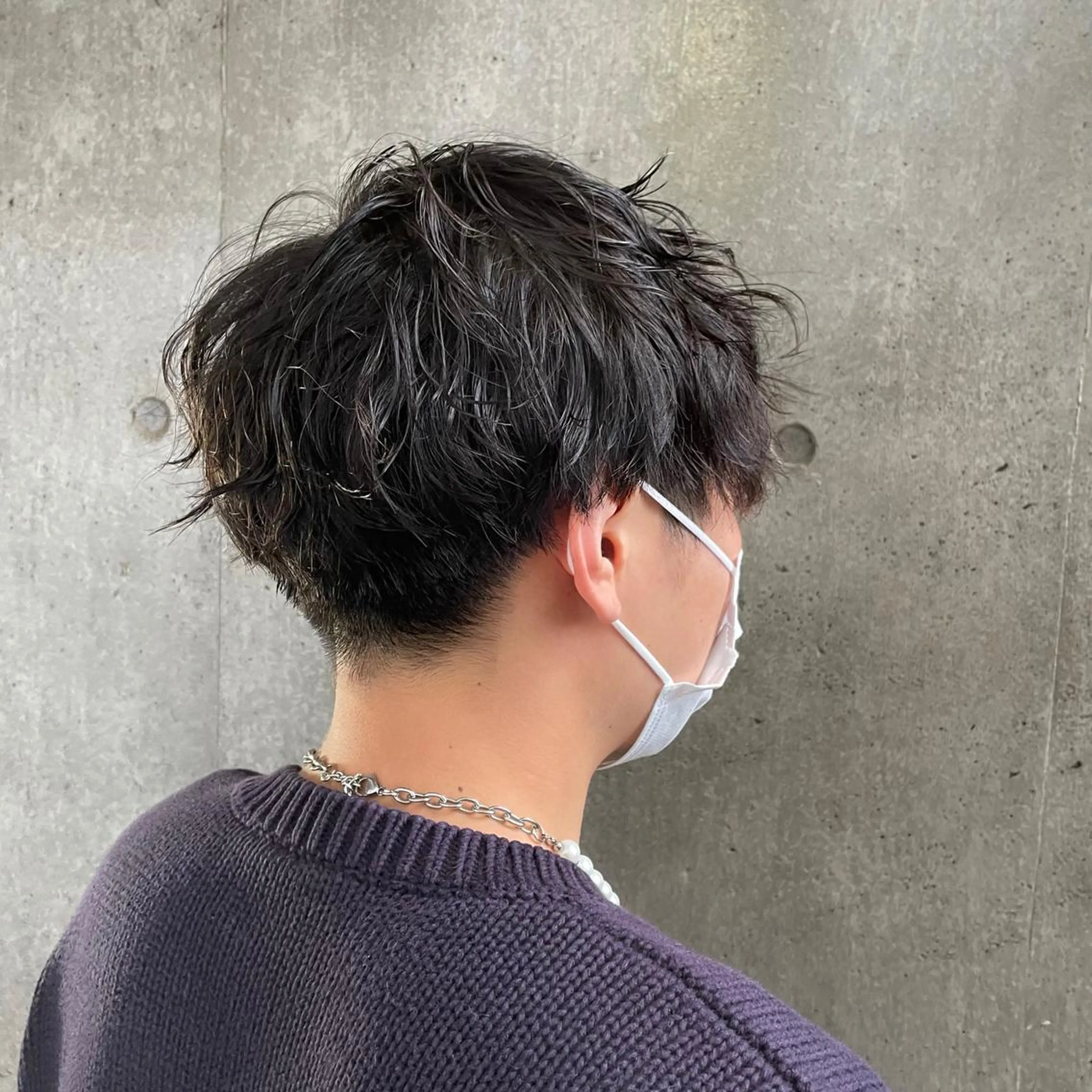 パーマ メンズ もりたみかこ 美容師お休み中のヘアスタイル