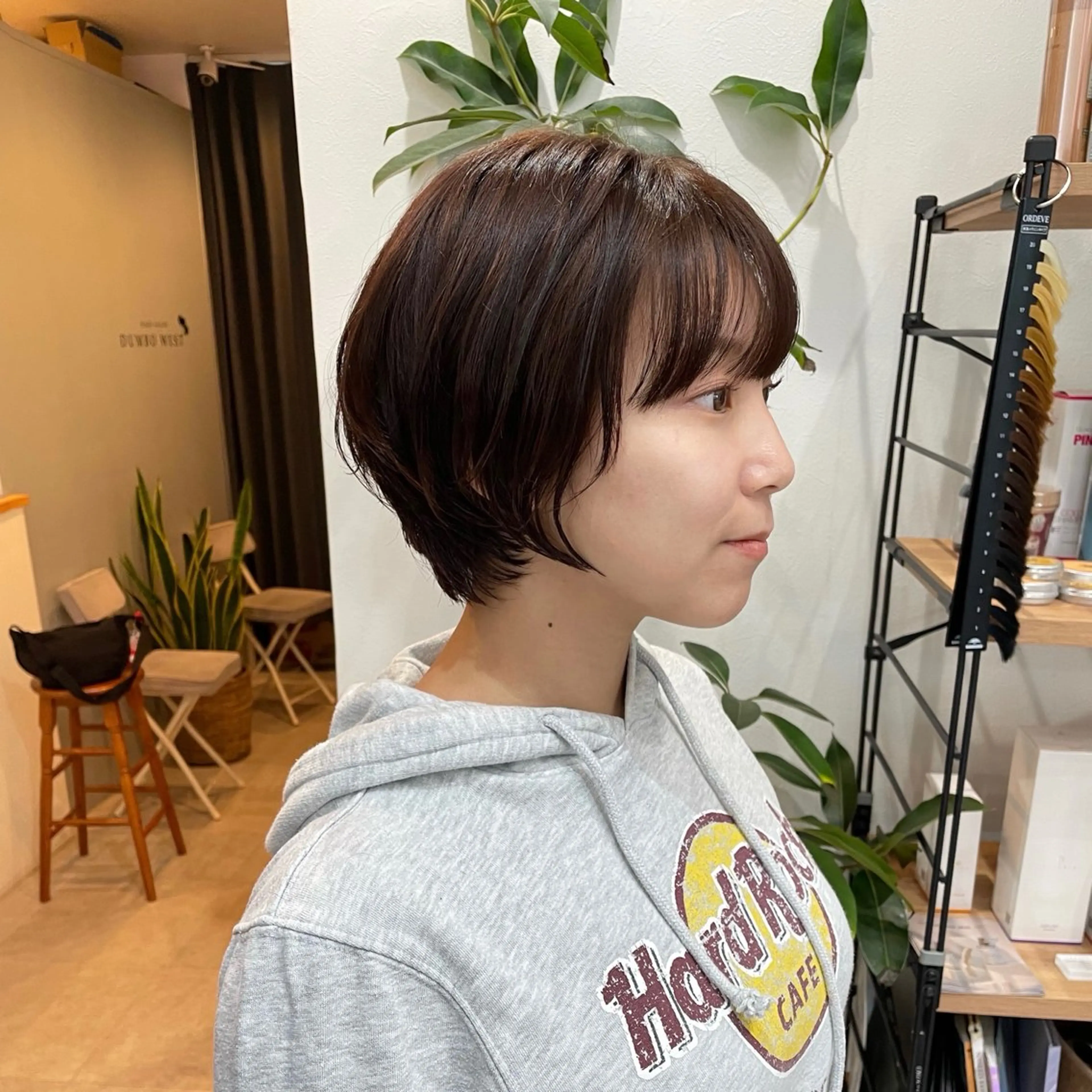 ショート カラー ハンサムショート 丸みショート ブラウンカラー オレンジ オレンジブラウン カット ヘアカラー トリートメント 堀江将太朗/恵比寿/ メンズカットのヘアスタイル