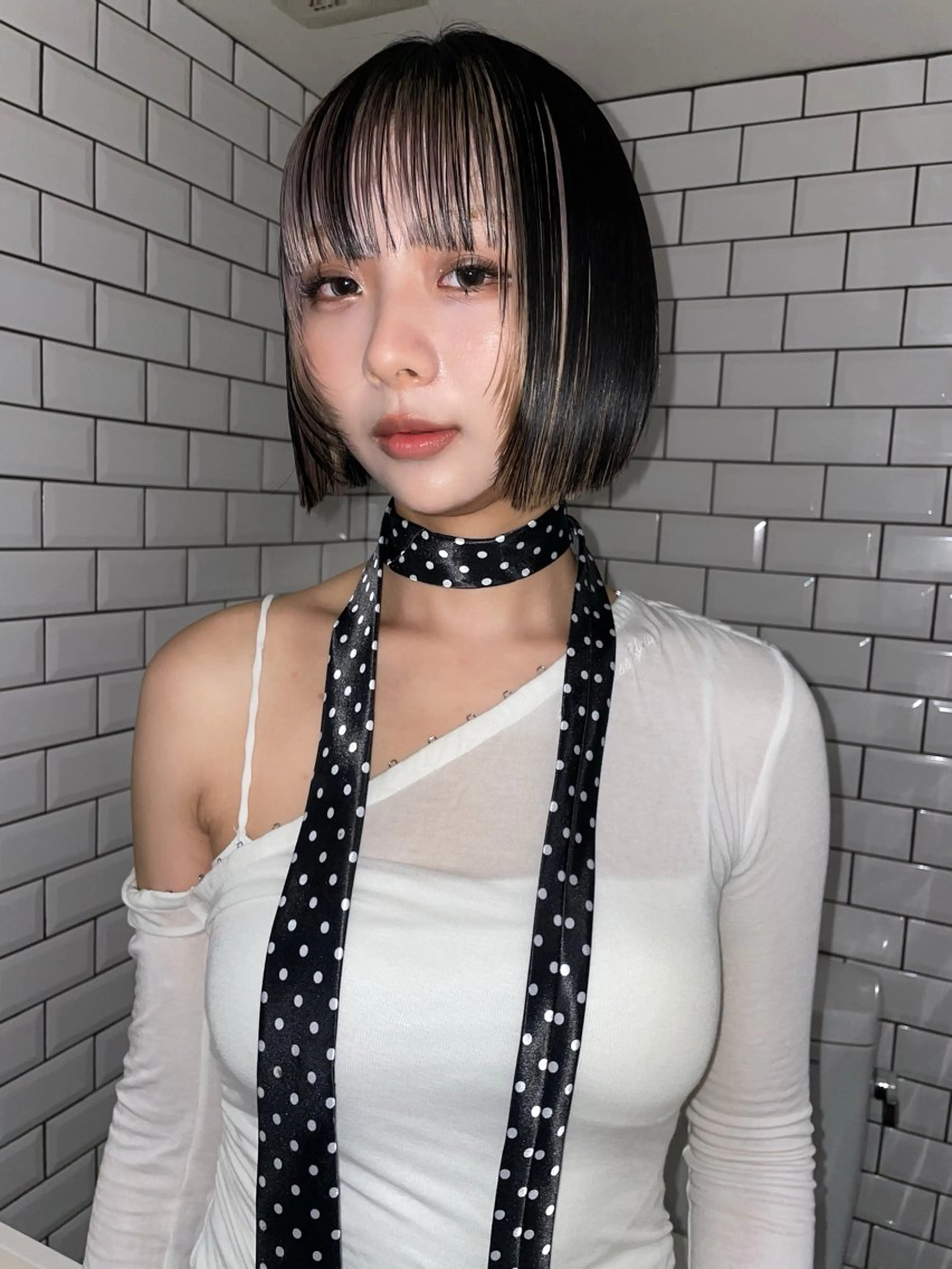 ショート カラー ボブ.顔周りカット カット/ユキカのヘアスタイル