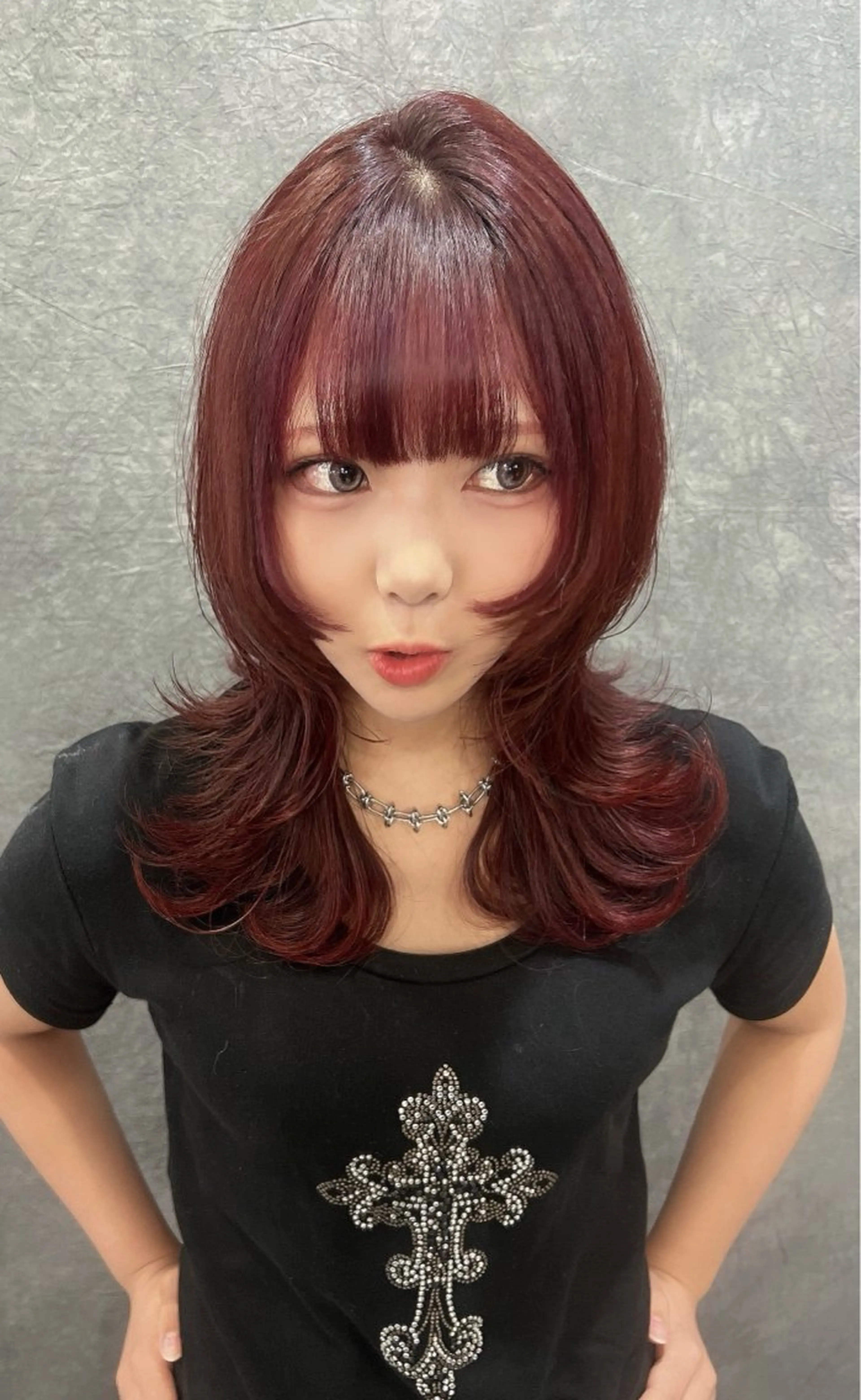 ロング ブリーチ/ウルフ ハッシュカット/石山のヘアスタイル